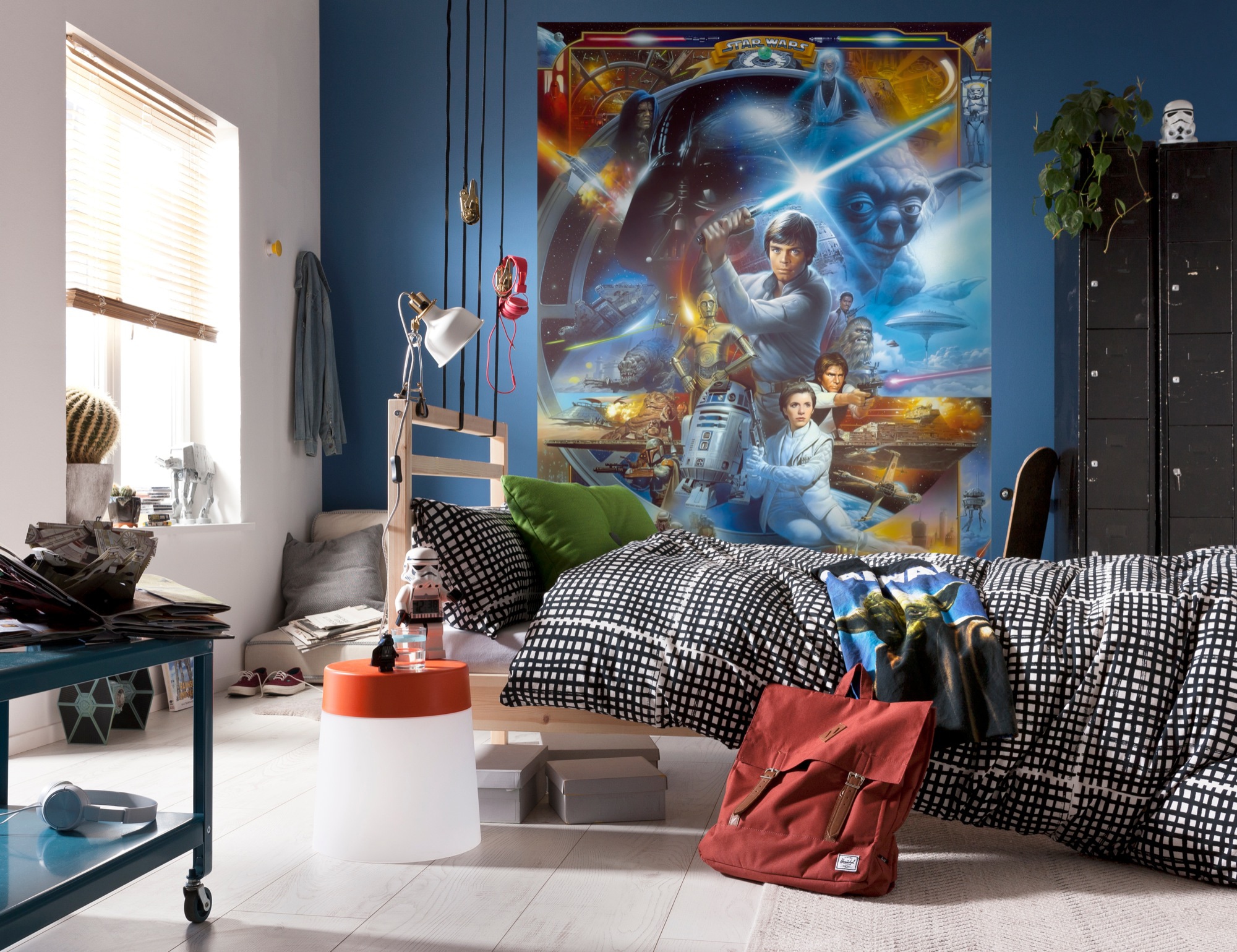 Komar Fototapete »STAR WARS Luke Skywalker Collage - Grösse 184 x 254 cm«, bedruckt, Kinderzimmer