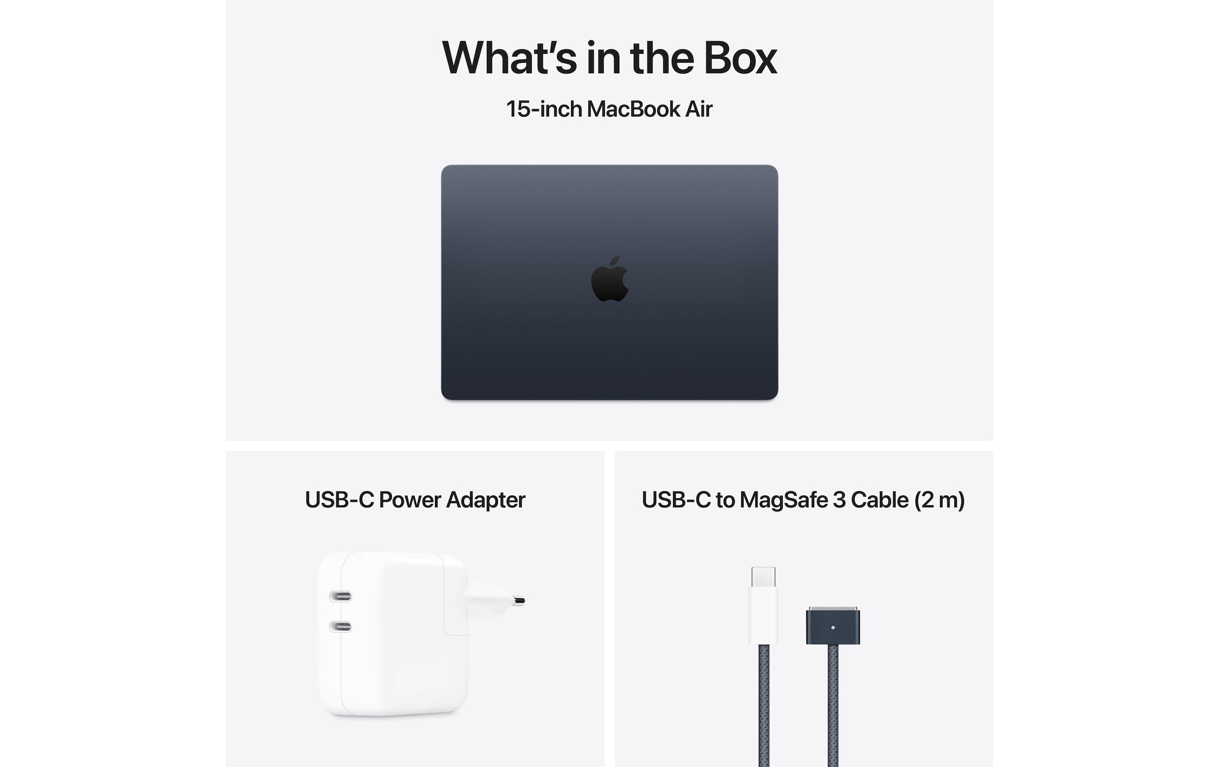 Apple Notebook »Air 15 2025 M4 10C GPU / 16 GB / 512 GB Midnight«