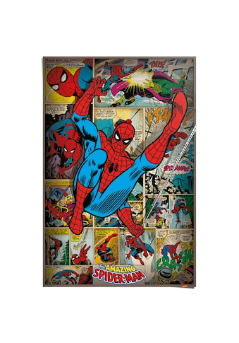 Poster »Marvel Comics - spider man retro«