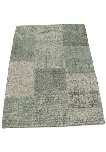 Wollteppich »Vintage Teppich handgetuftet mehrfarbig«, rechteckig