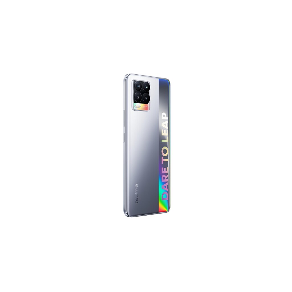 Realme Smartphone »8 64 GB Cyber Silver«, silberfarben, 16,3 cm/6,43 Zoll, 64 MP Kamera, 3,5 mm Klinke, Bluetooth, USB Typ-C, WLAN