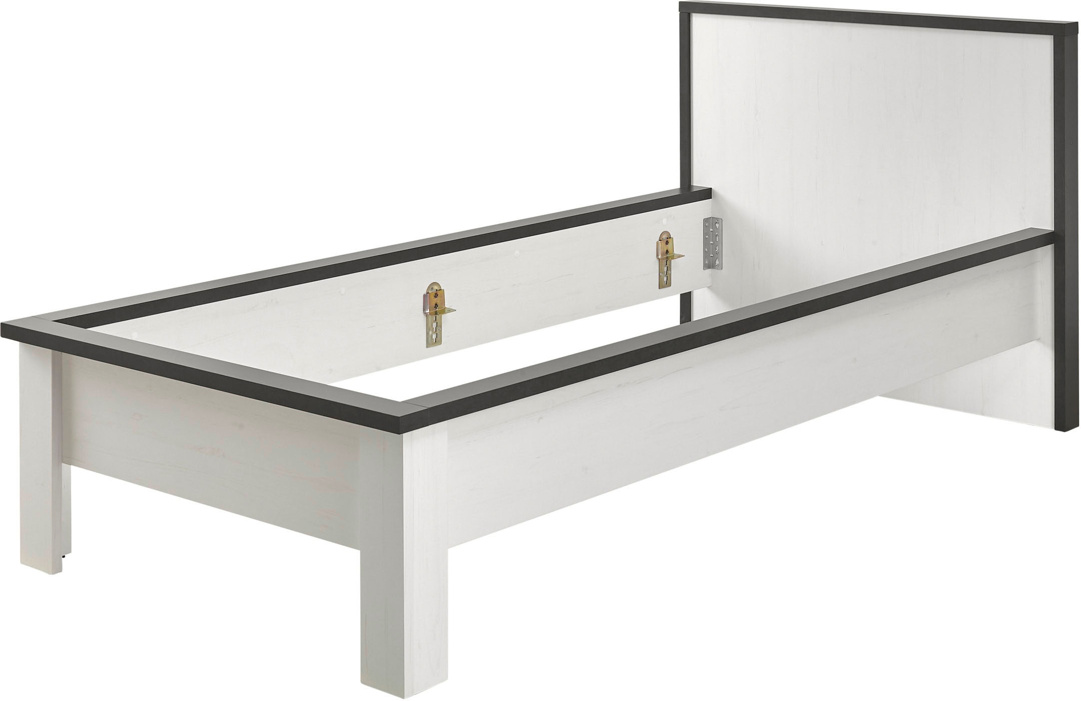 Home affaire Einzelbett »SHERWOOD Liegefläche 90/140 oder 180x200 cm«, aus FSC®-zertifiziertem Holzwerkstoff, rustikaler Landhausstil