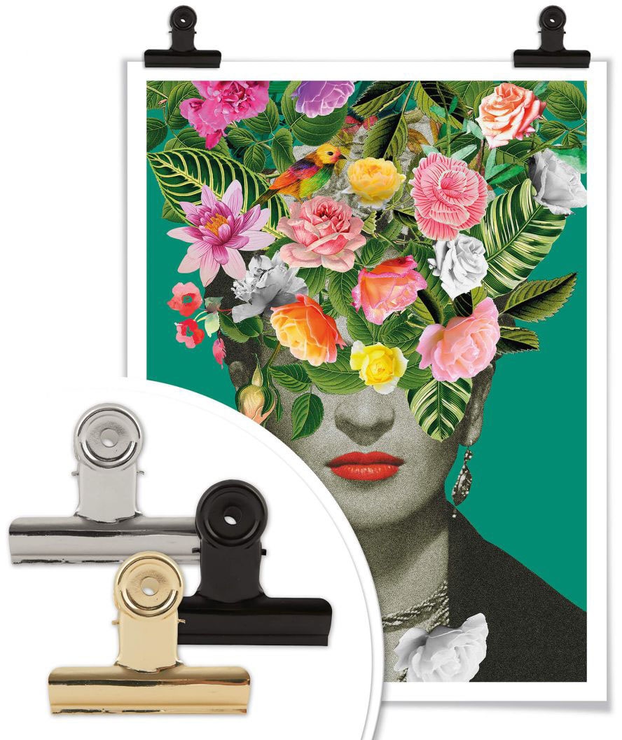online Poster Jelmoli-Versand St.) | Studio«, bestellen Floral »Frida Schriftzug, Wall-Art (1
