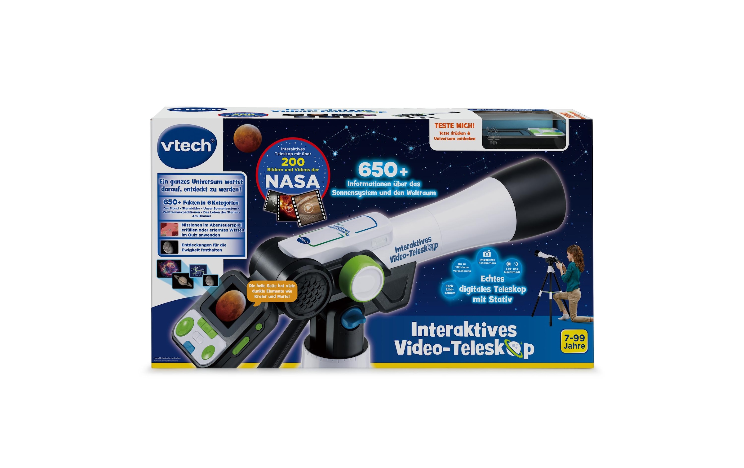 Vtech® Lernspielzeug »Interaktives Video-Teleskop -DE-«