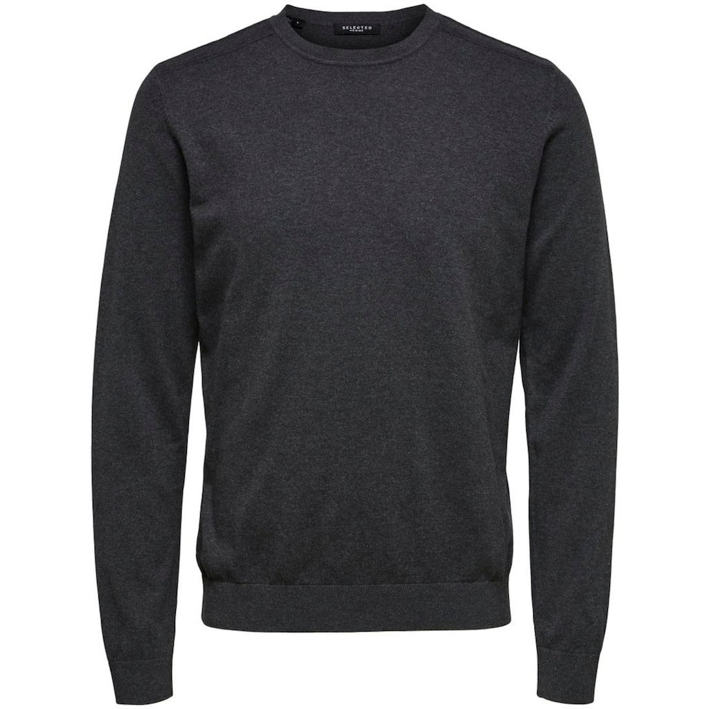 SELECTED HOMME Strickpullover »SLHBERG CREW NECK NOOS«