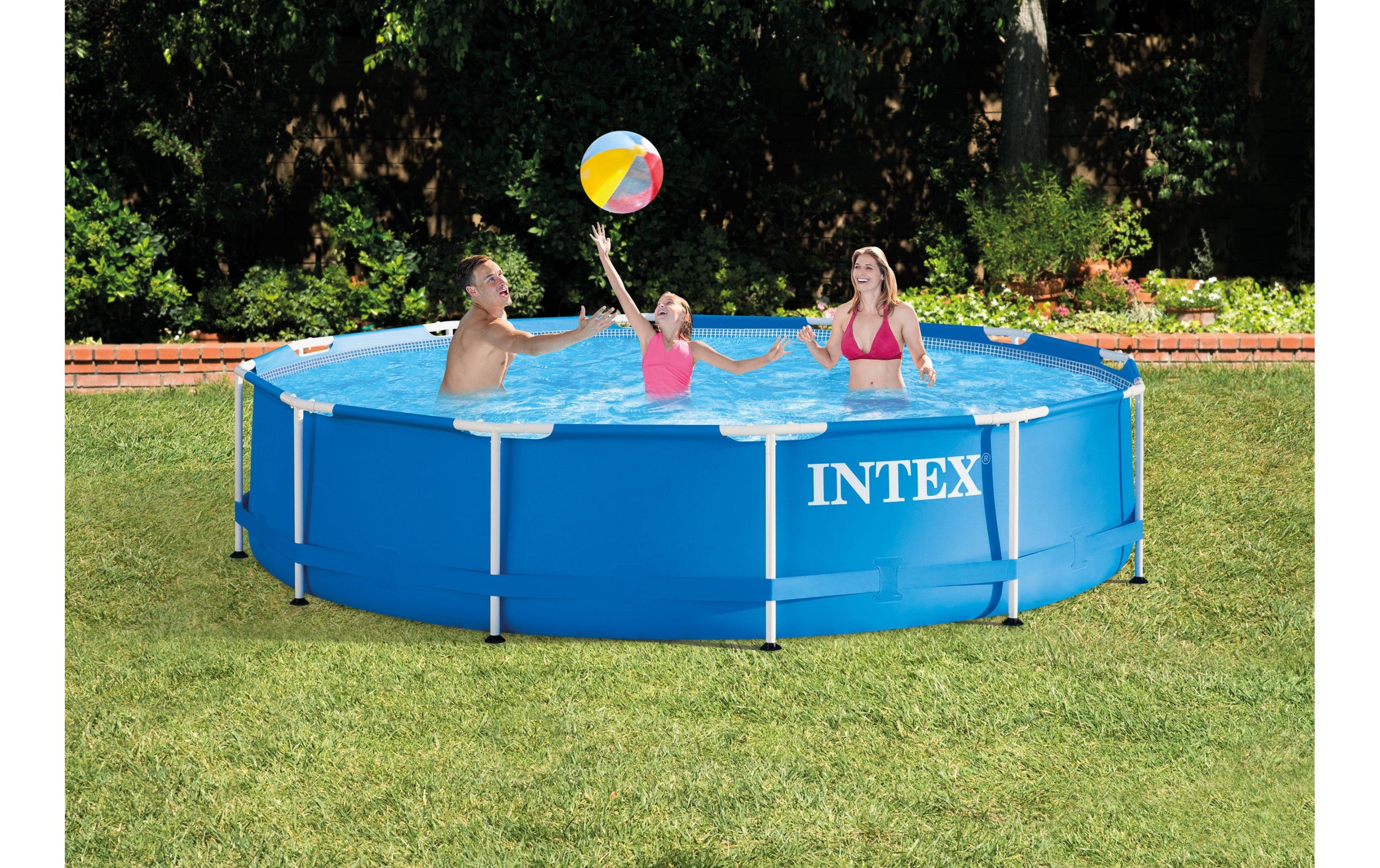 Intex Schwimmbecken »Metal Frame Set 366 x 76 cm«, (Filterpumpe inklusive)