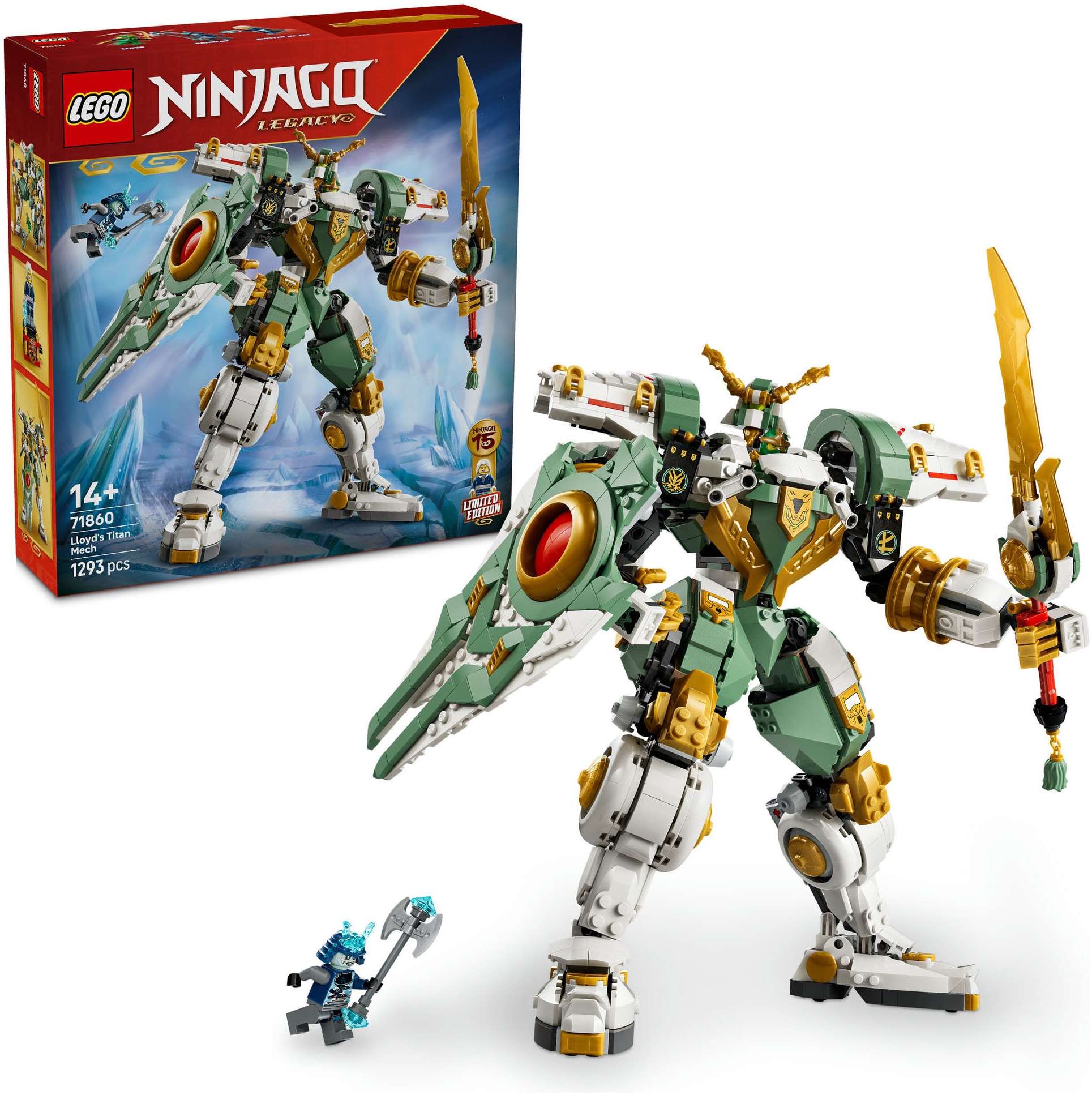 Lego Bunt Konstruktionsspielsteine "15-Jähriges Jubiläum: Lloyds Titan-Mech (71860), Ninjago"