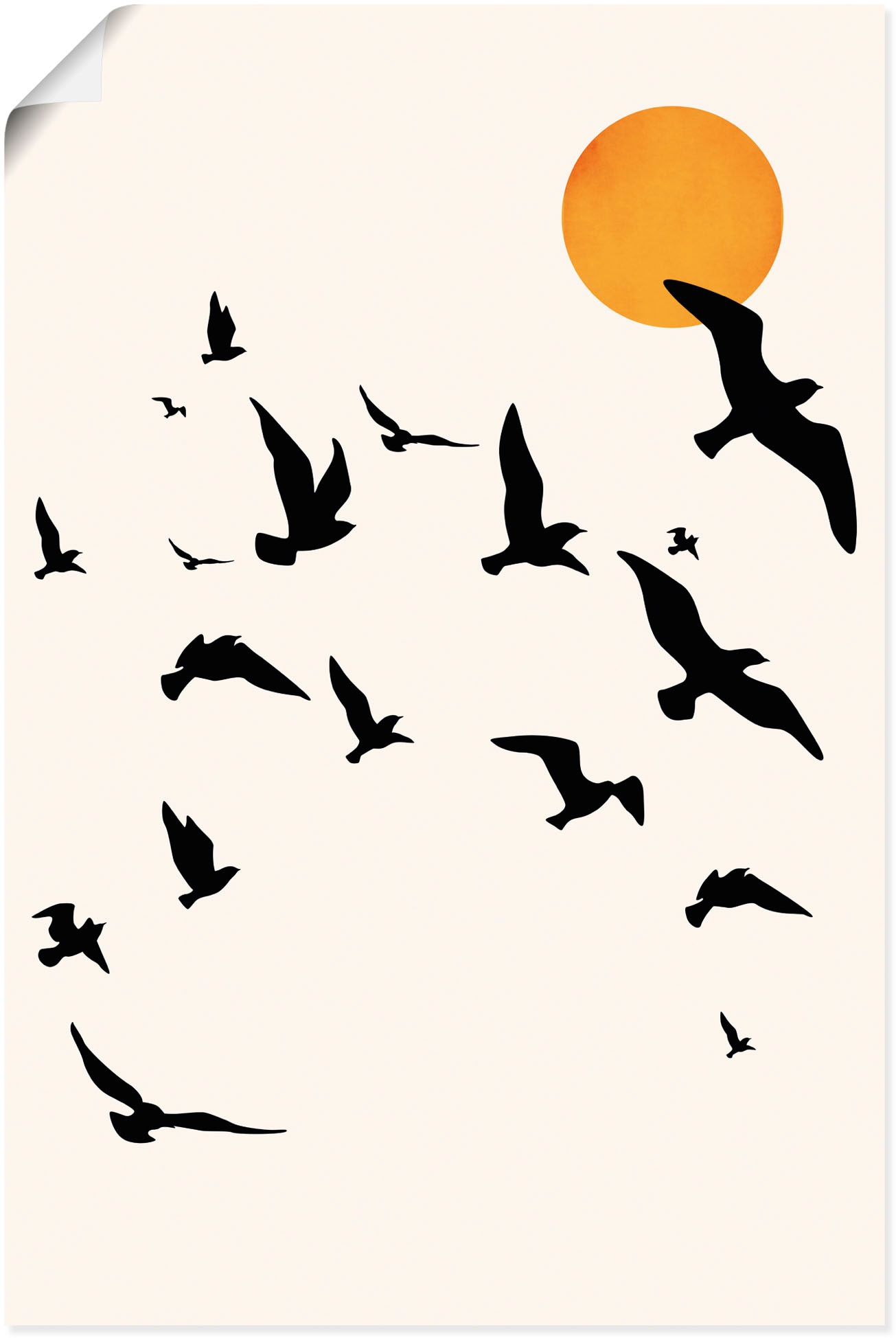 Artland Wandbild »Auf und davon«, Leinwandbild, shoppen oder (1 Alubild, Jelmoli-Versand in versch. als Wandaufkleber Vogelbilder, online St.), Poster Grössen 