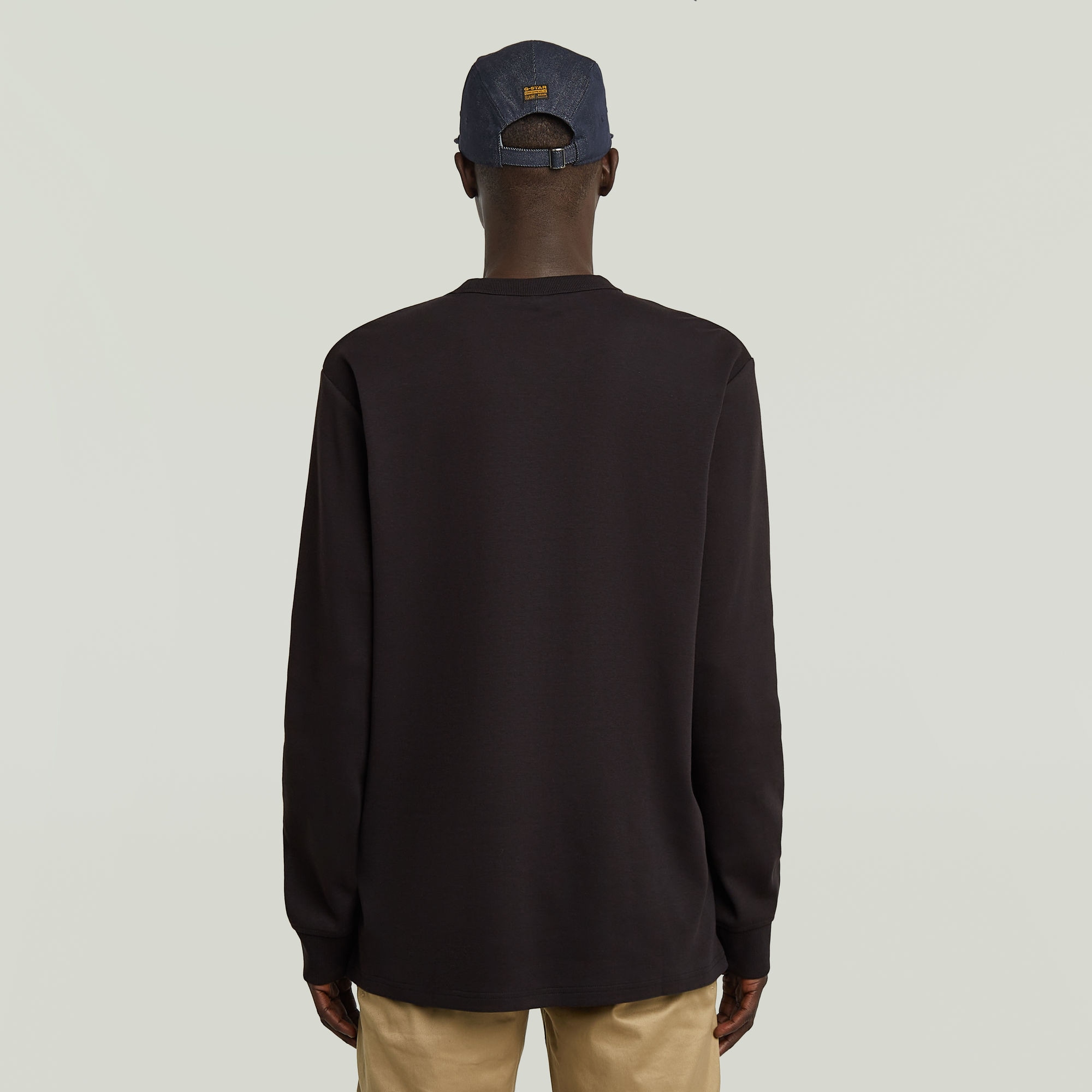 G-STAR Longsleeve »Nifous R«, mit geripptem Einsatz vorne