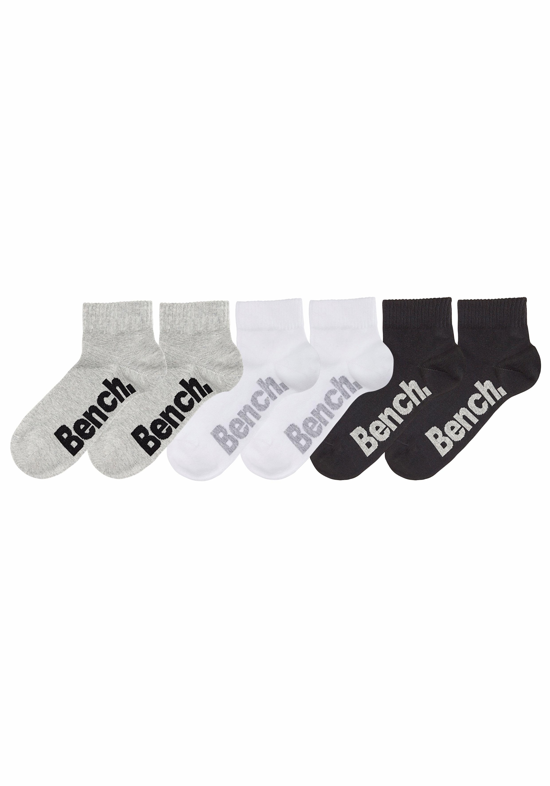 Kurzsocken, (Set, 6 Paar), mit komfortablem Rippbündchen