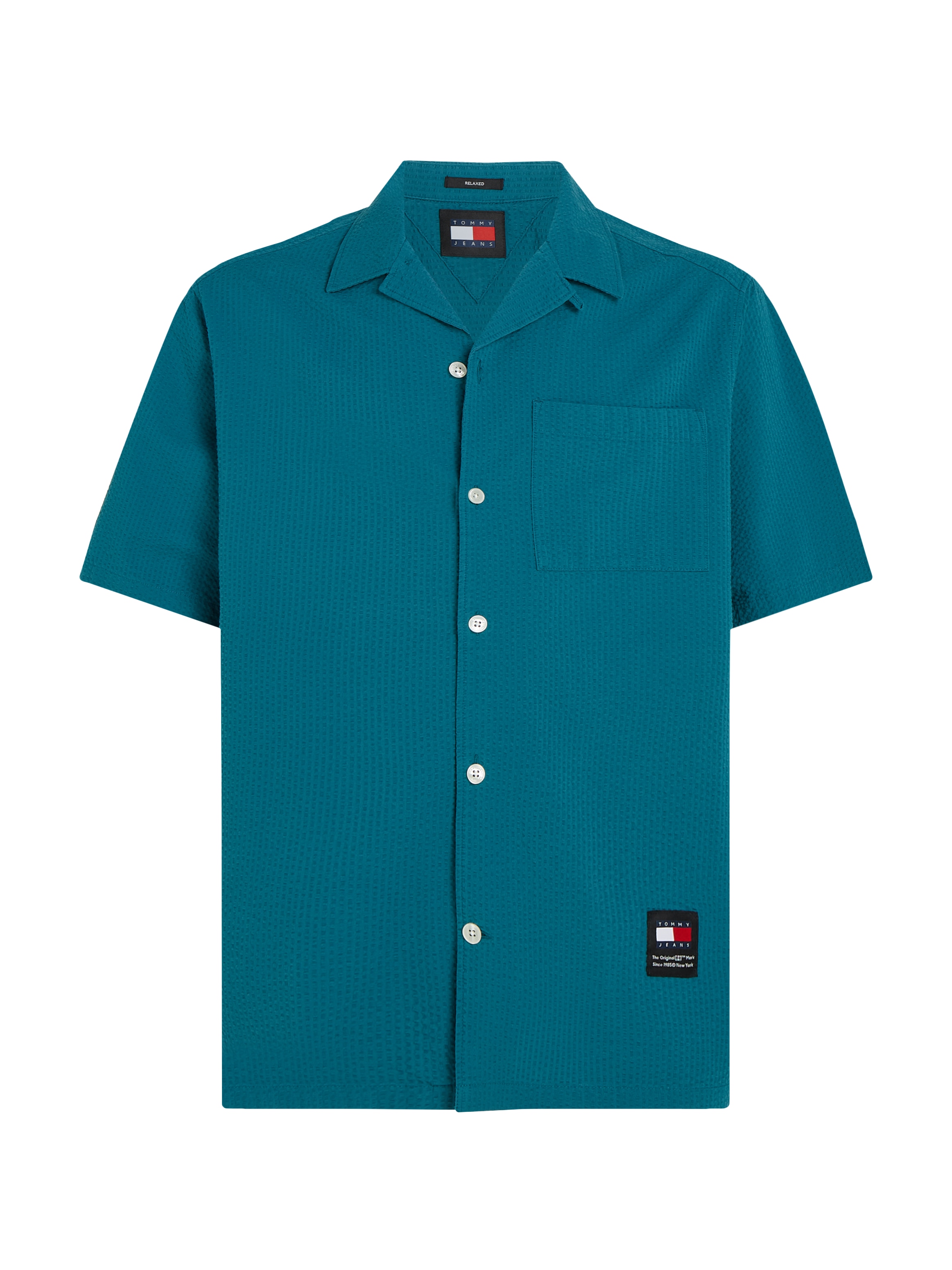 Tommy Jeans Kurzarmhemd »TJM RLX SEERSUCKER CAMP SHIRT«