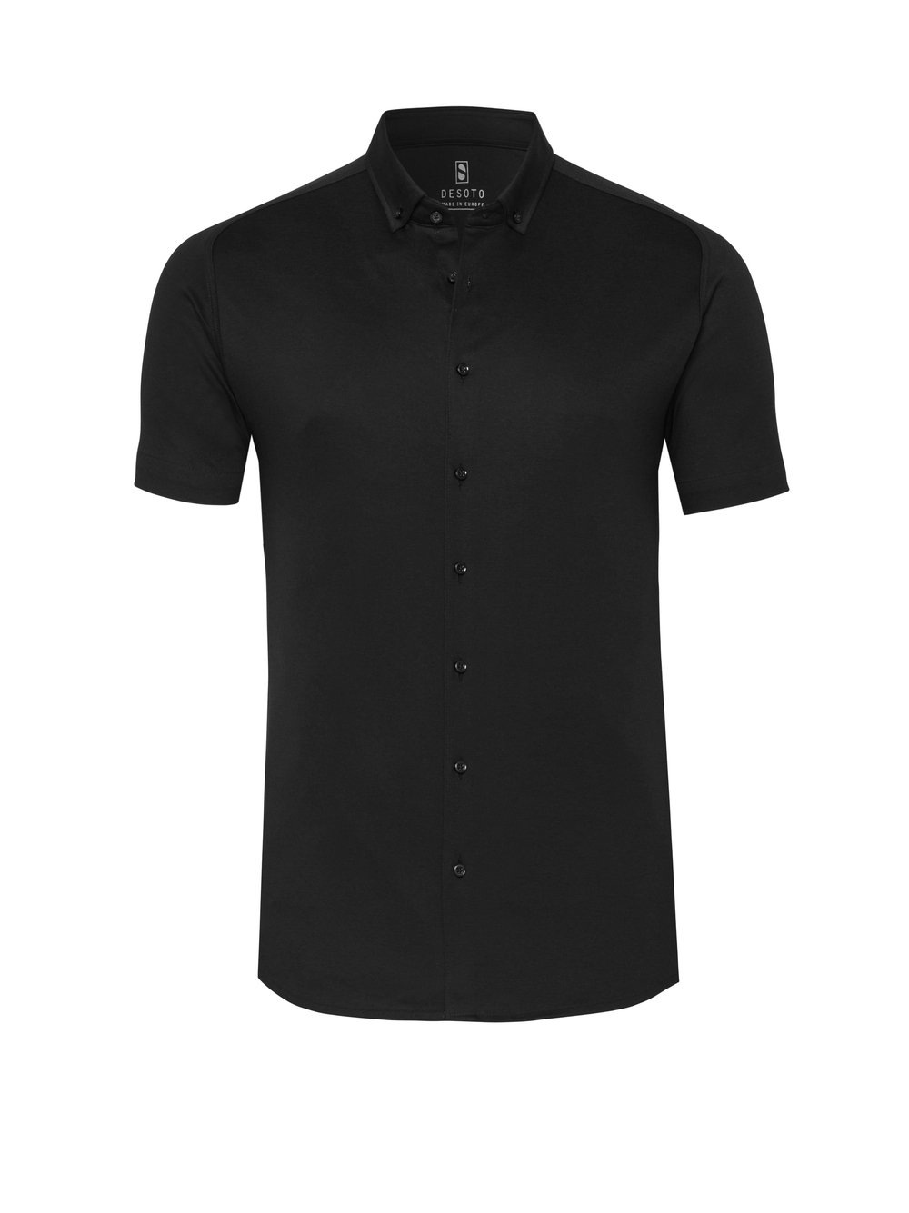 DESOTO Kurzarmhemd »Casual Modern Button Down 1/2«, Mit Rundhalsausschnitt