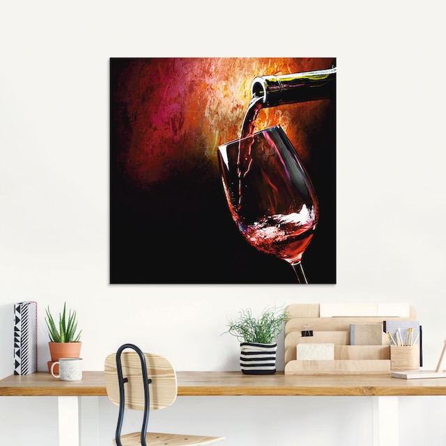 Grössen Artland | - St.), Glasbild verschiedenen in (1 online »Wein Jelmoli-Versand Rotwein«, Getränke, bestellen