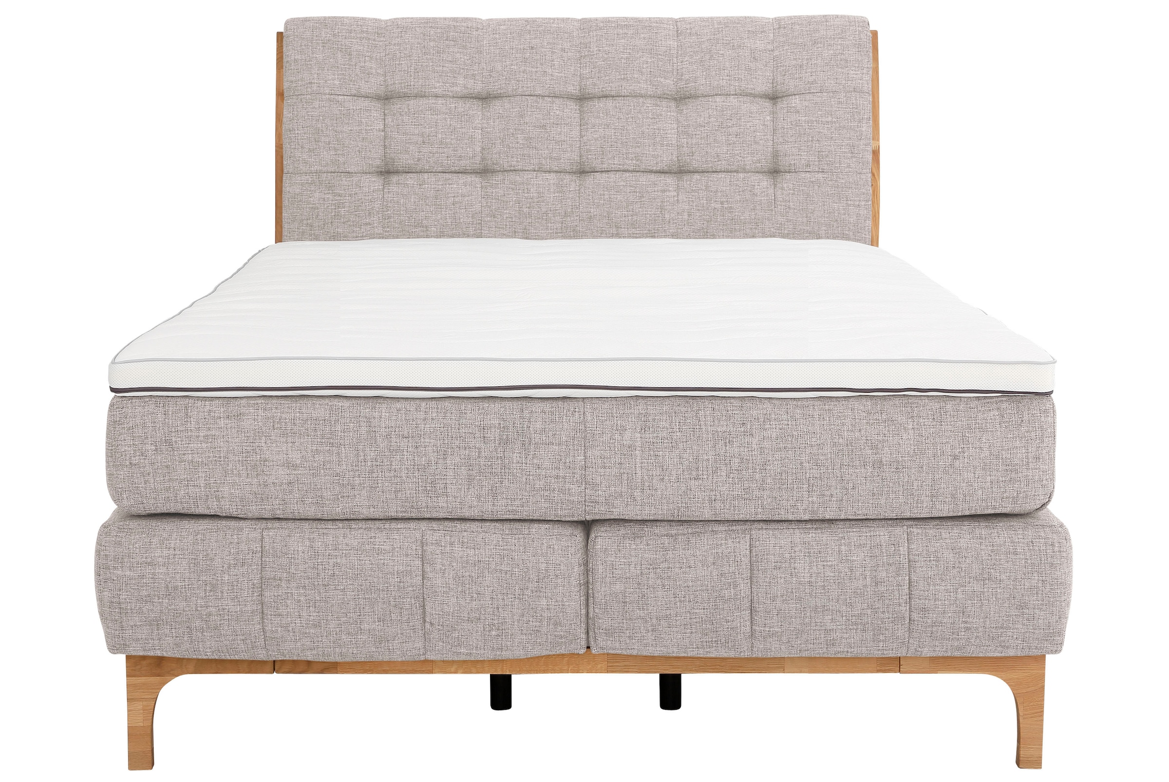 GOODproduct Boxspringbett »Jelle«, (5 St.), zertifizierte, recycelte Bezugsstoffe, verschiedene Ausführungen