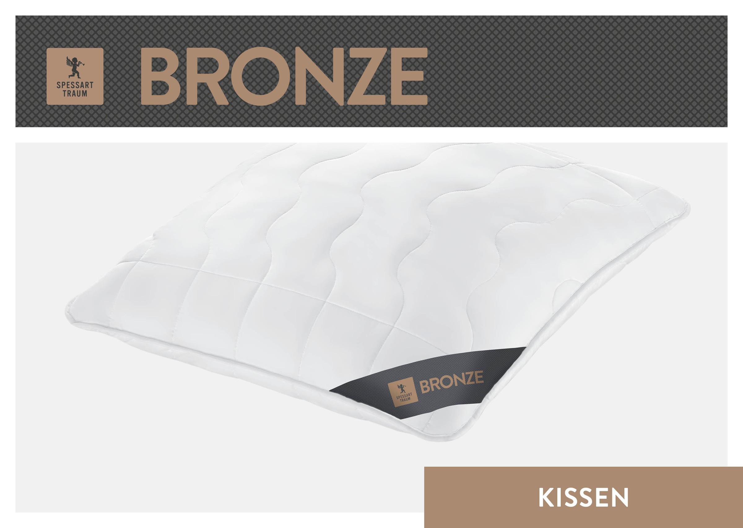 SPESSARTTRAUM Baumwollkissen "Bronze" 1 Stk. tlg. hergestellt in Deutschland, allergikerfreundlich