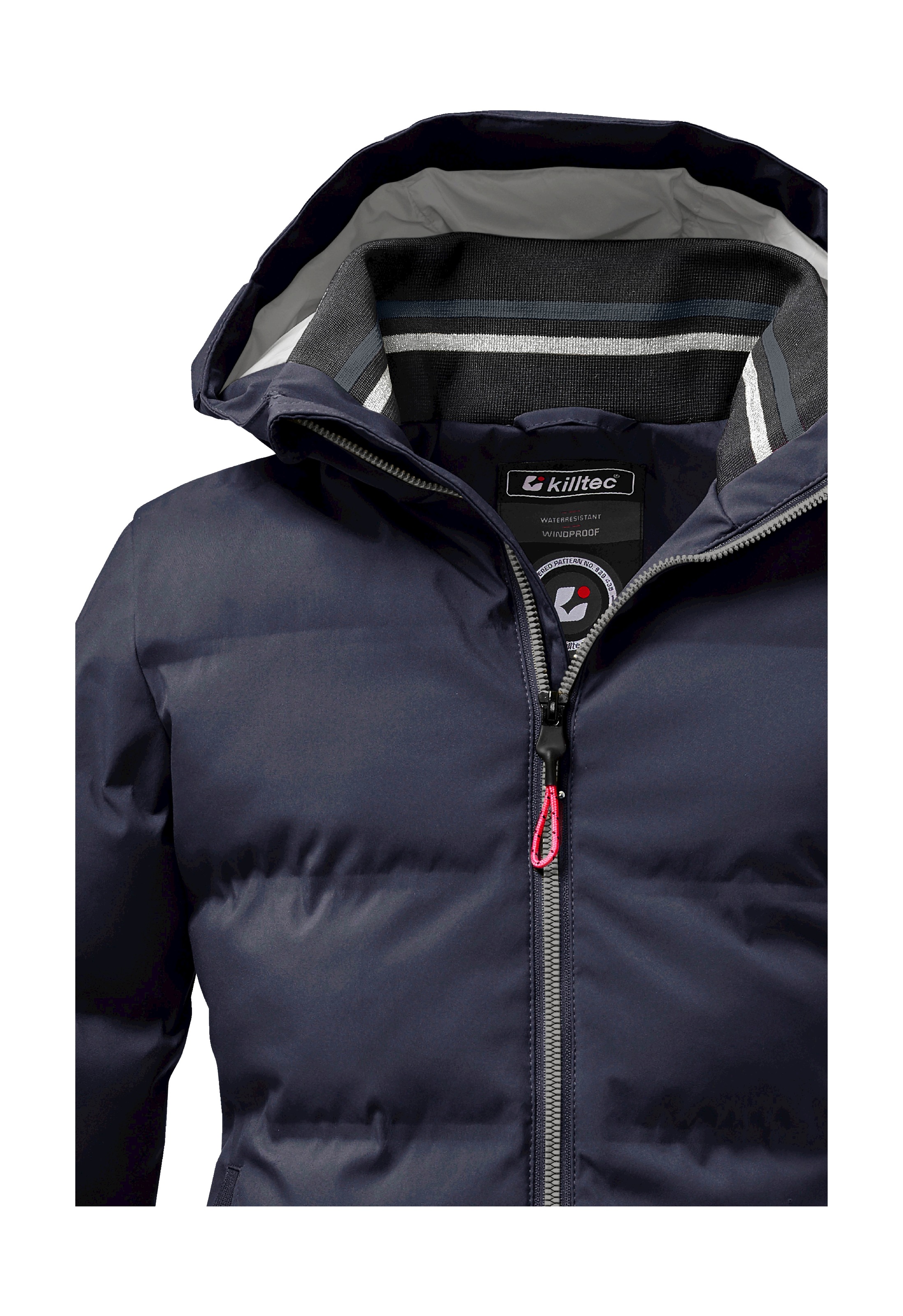 Killtec Steppmantel »KOW 196 GRLS QLTD CT«, Wasserabweisender Parka mit Daunenoptik, verstellbarer Kapuze und 2-Wege-Reissverschluss