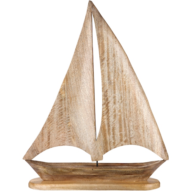 GILDE Dekoobjekt »Deko Segelschiff«, Höhe 60 cm, aus Holz, maritim,  Wohnzimmer online kaufen | Jelmoli-Versand