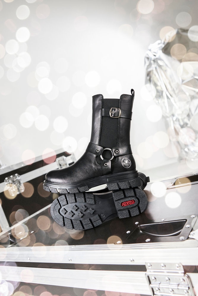 Rieker Chelseaboots, Bikerboots, Schlupfstiefelette mit Innenreissverschluss