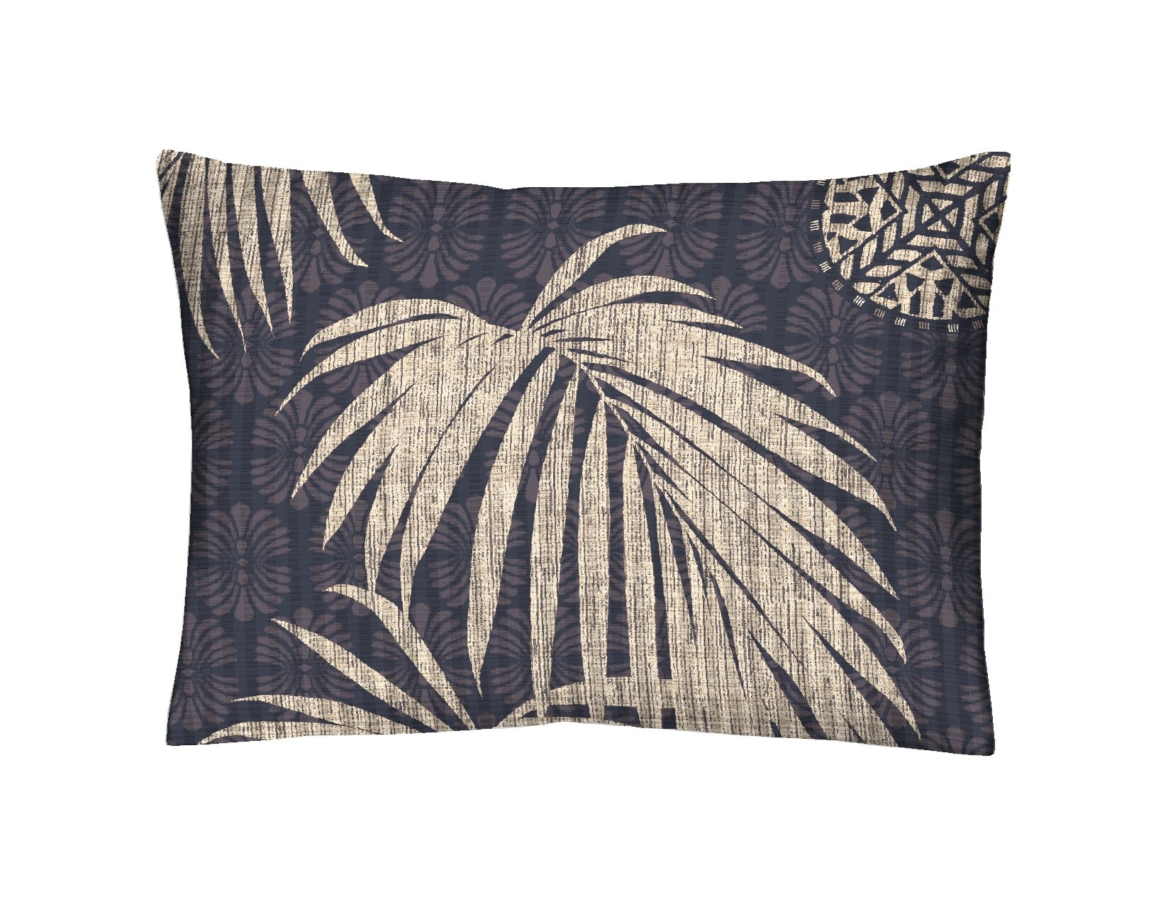 HOME FASHION Kissenbezug »Palms B«, (1 St.), verdeckter Reissverschluss