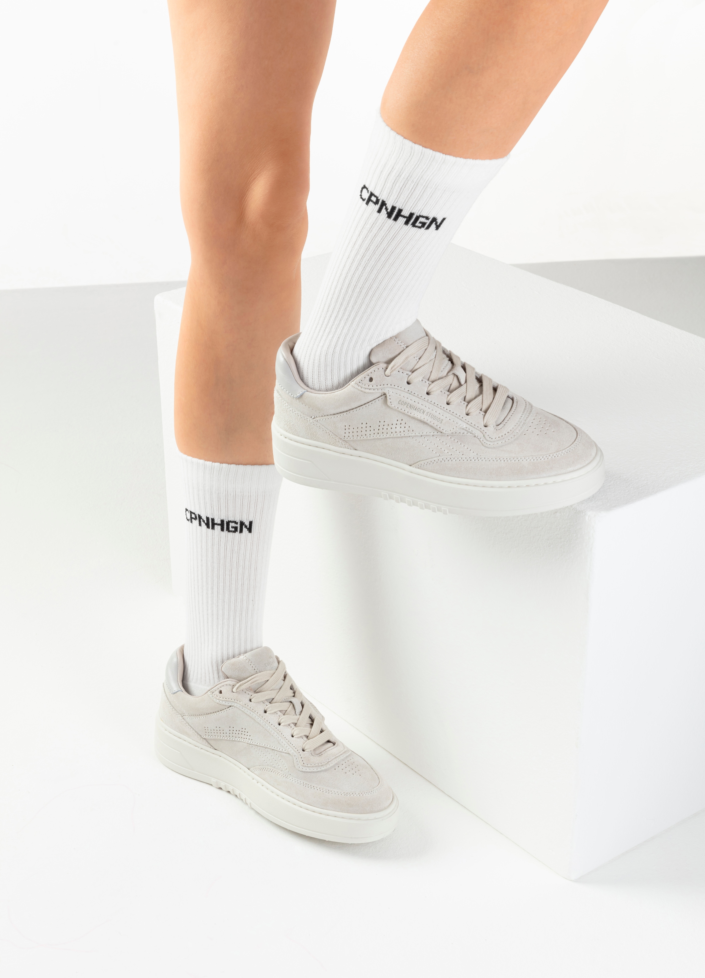 Copenhagen Studios Tennissocken, (Packung, 3 Paar), mit Halbfussfrottee