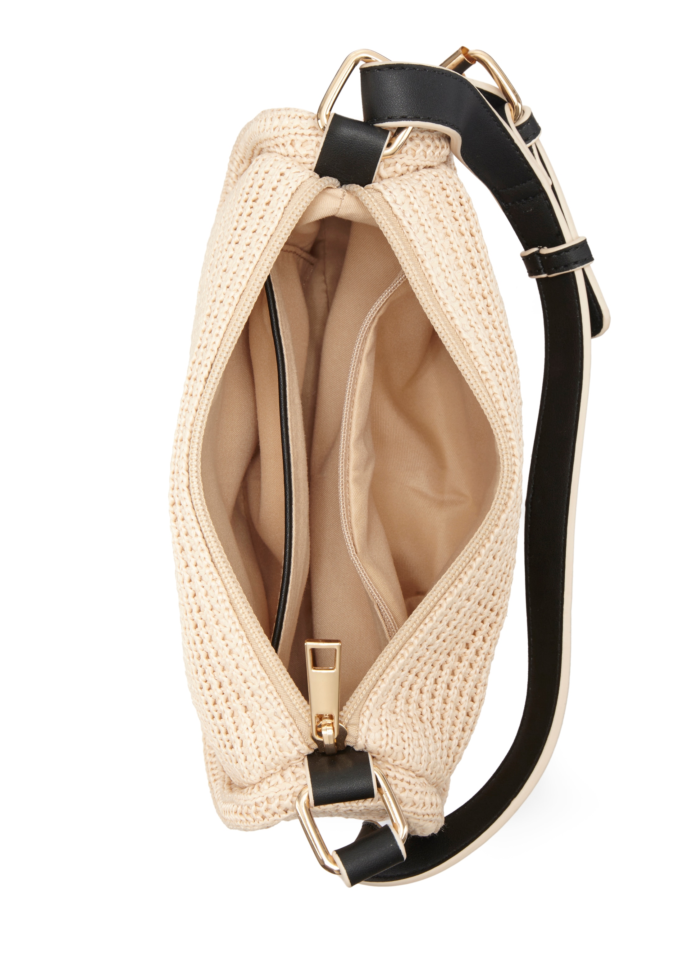 Vivance Umhängetasche »Minibag, Schultertasche«, Handtasche, Henkeltasche, Sommertasche, Bast-Optik VEGAN