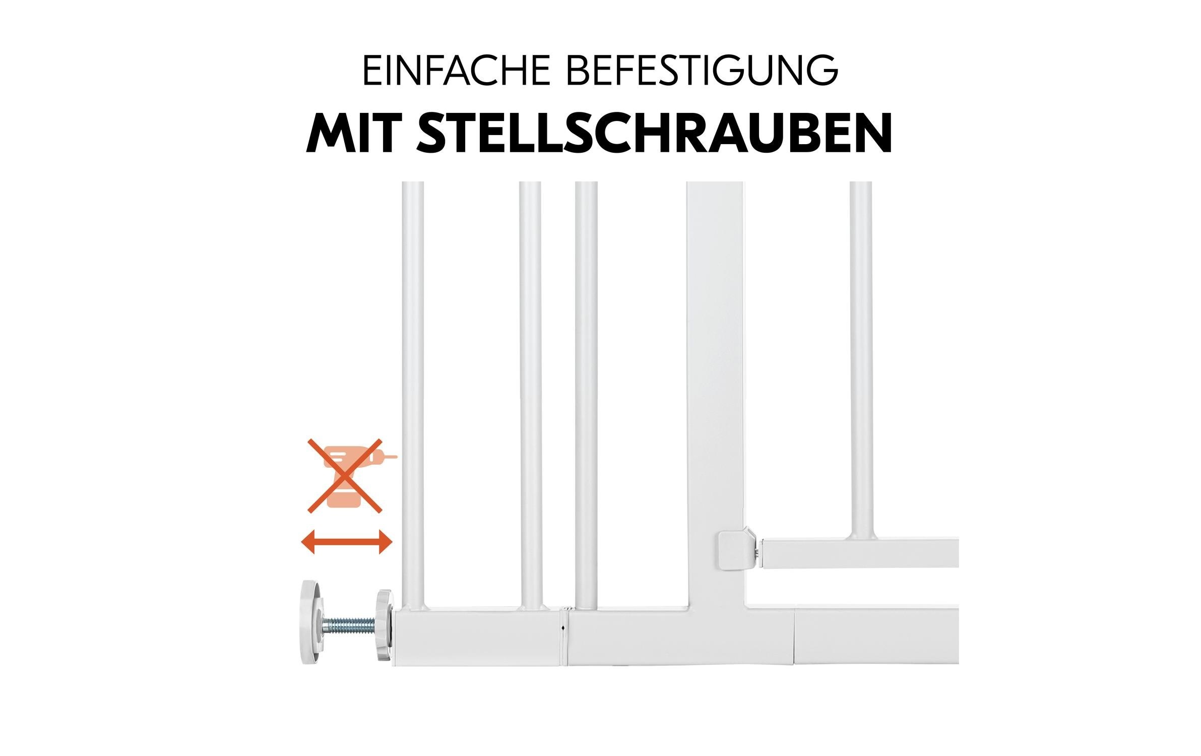 Hauck Türschutzgitter »Open N Stop 2 9 cm Weiss«