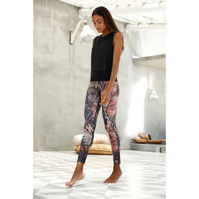 LASCANA ACTIVE Leggings »Tropical«, mit abstraktem Palmenprint, Loungewear  online kaufen bei Jelmoli-Versand Schweiz