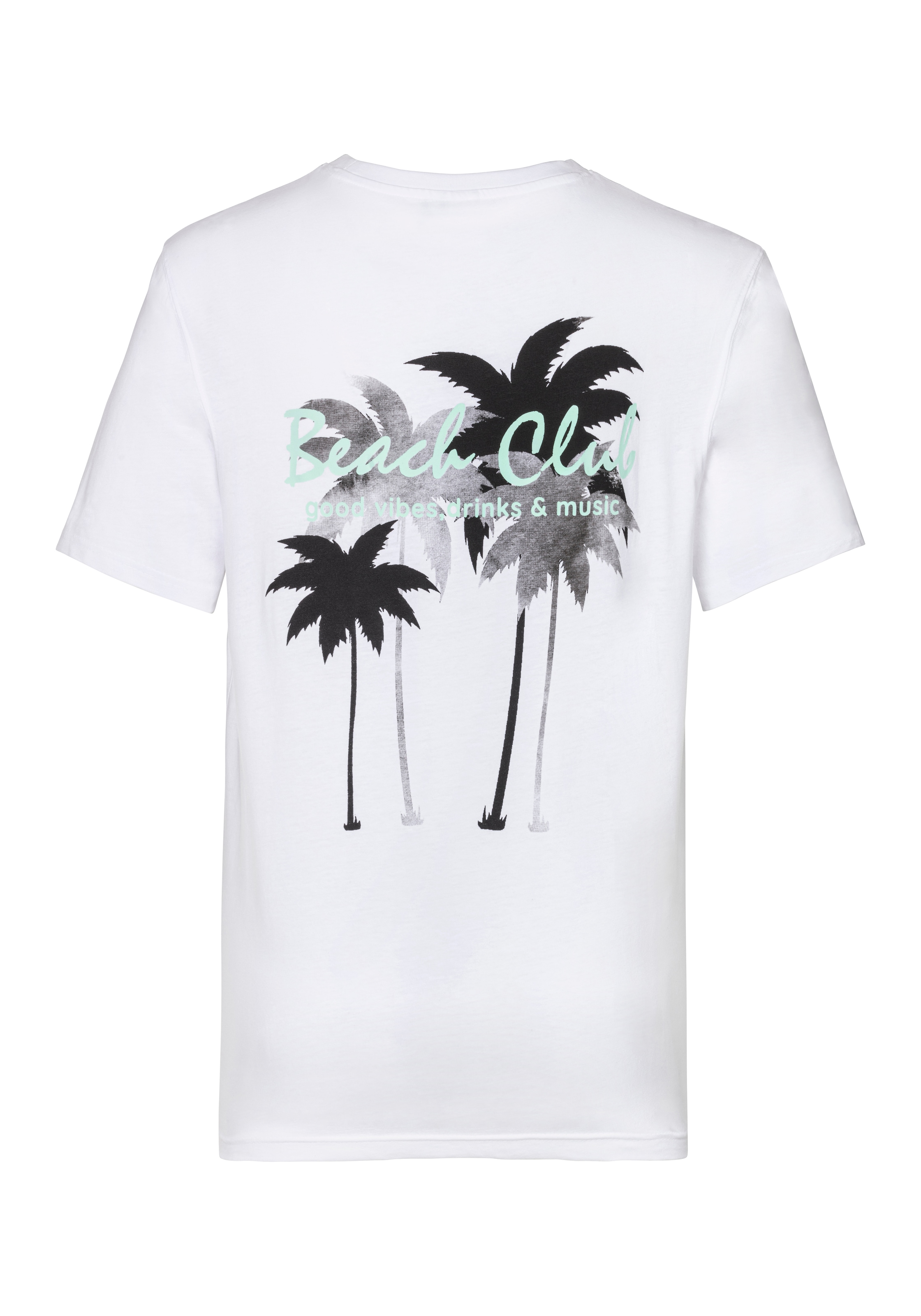 Beachtime T-Shirt »mit grossem Rückenprint«, Regular-Fit, mit Print vorn und hinten