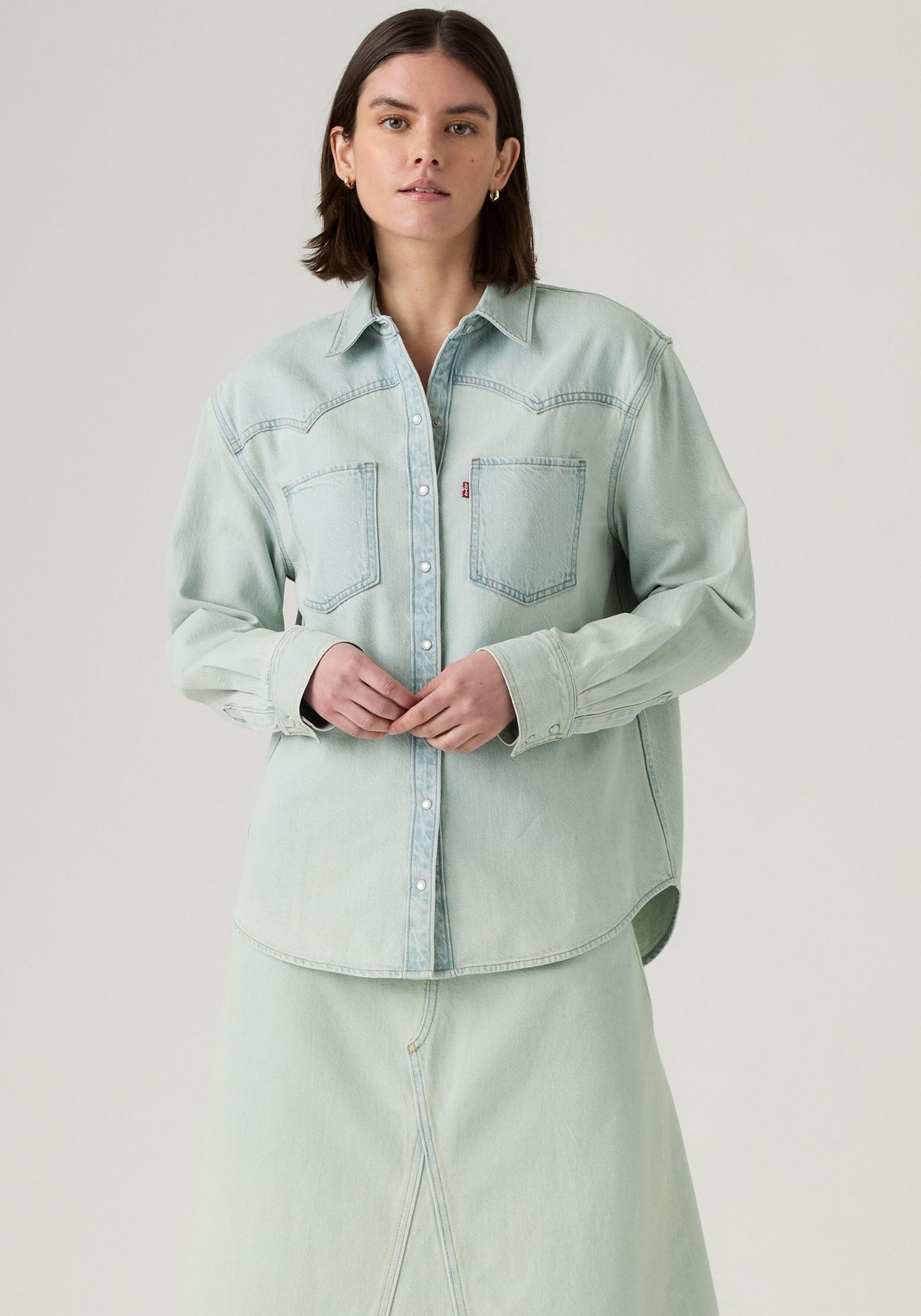 Levi's® Jeansbluse »TEODORA WESTERN SHIRT« mit Druckknöpfen