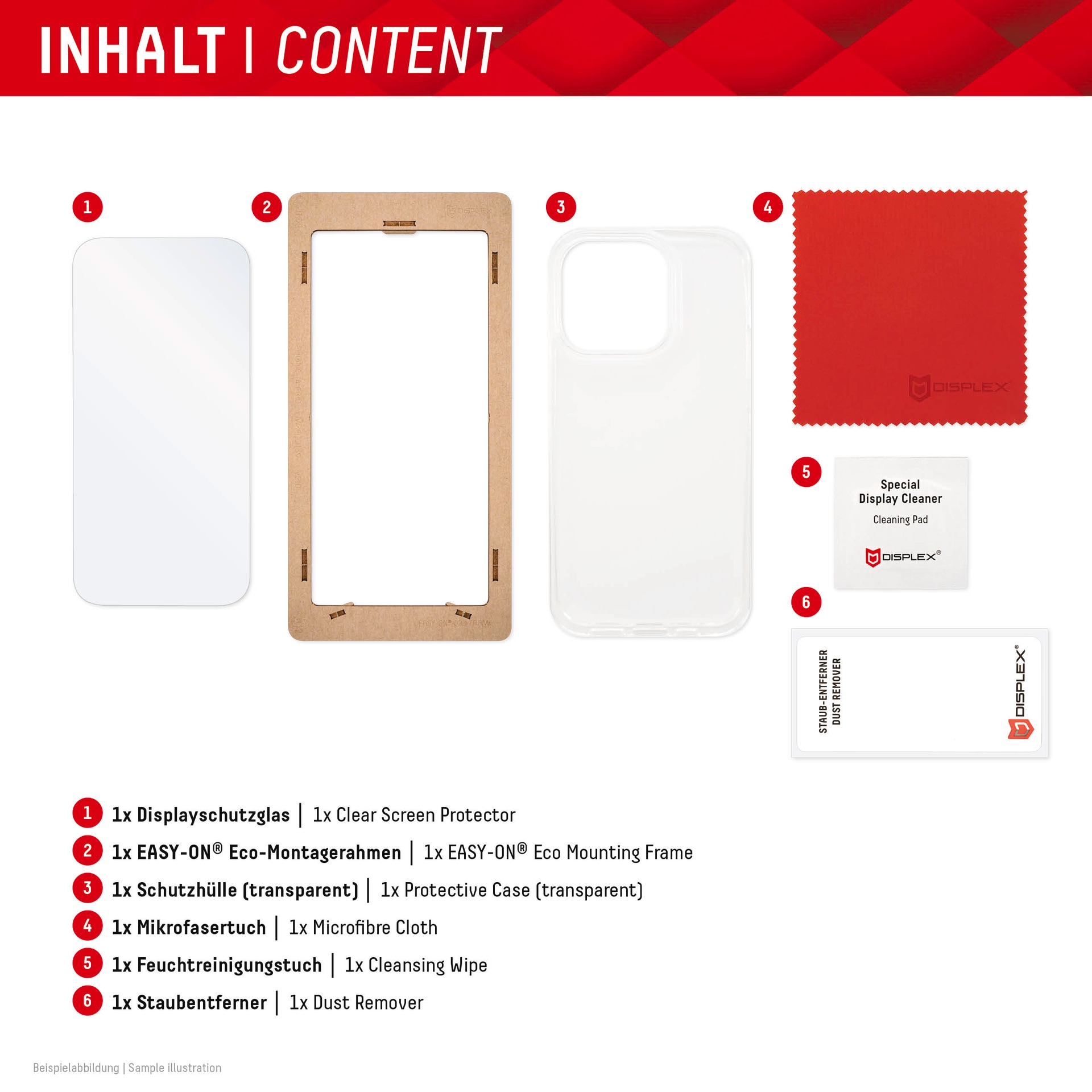 Displex Displayschutzglas »Real Glass + Case«, für Samsung Galaxy A55 5G, (1 St.), Bildschirmschutz, Displayschutzfolie,Einfach anbringen,kratz-&stossfest