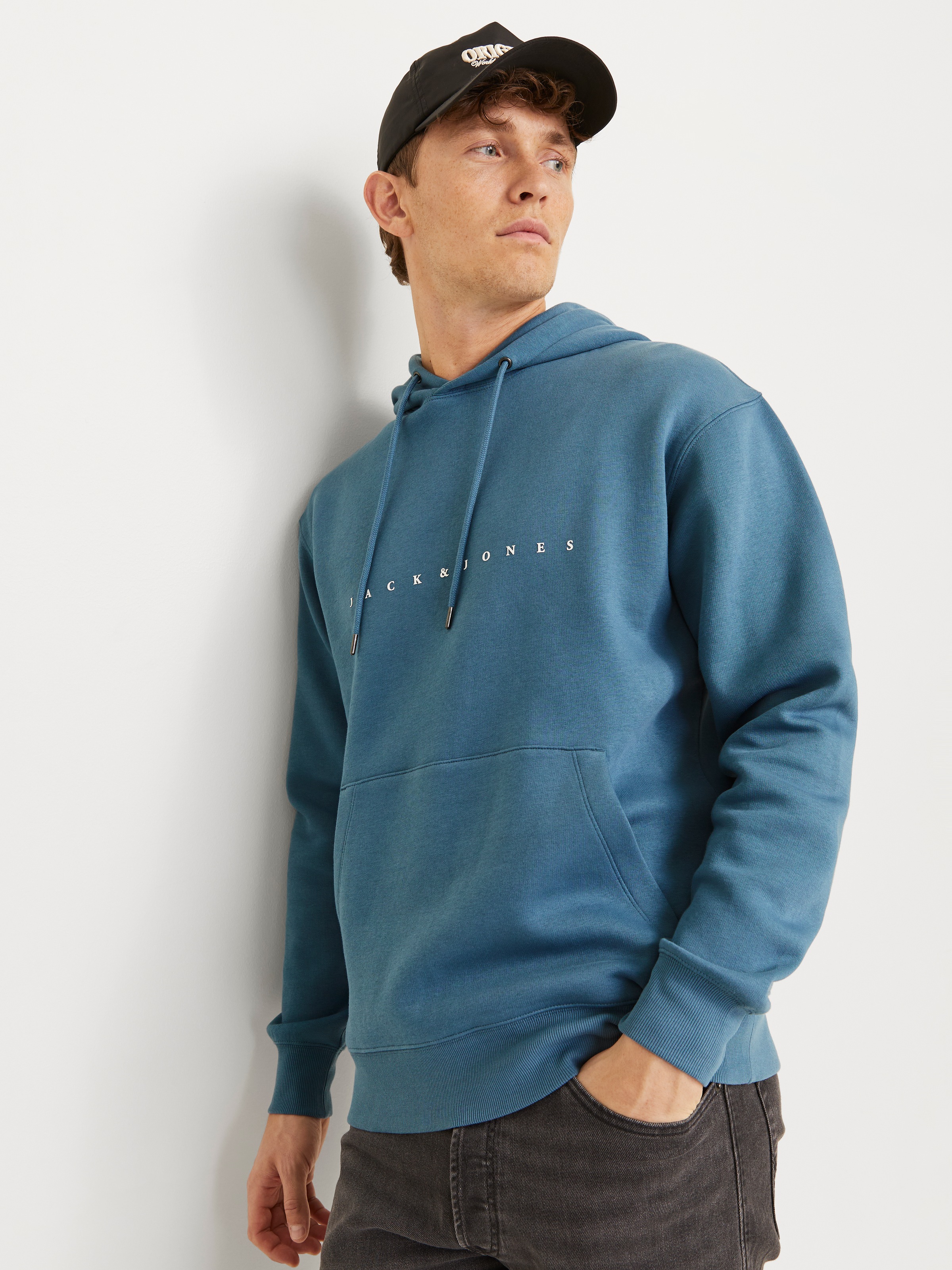 Jack & Jones Kapuzensweatshirt »JJESTAR JJ SWEAT HOOD NOOS«, mit Logo Print im 3D Look