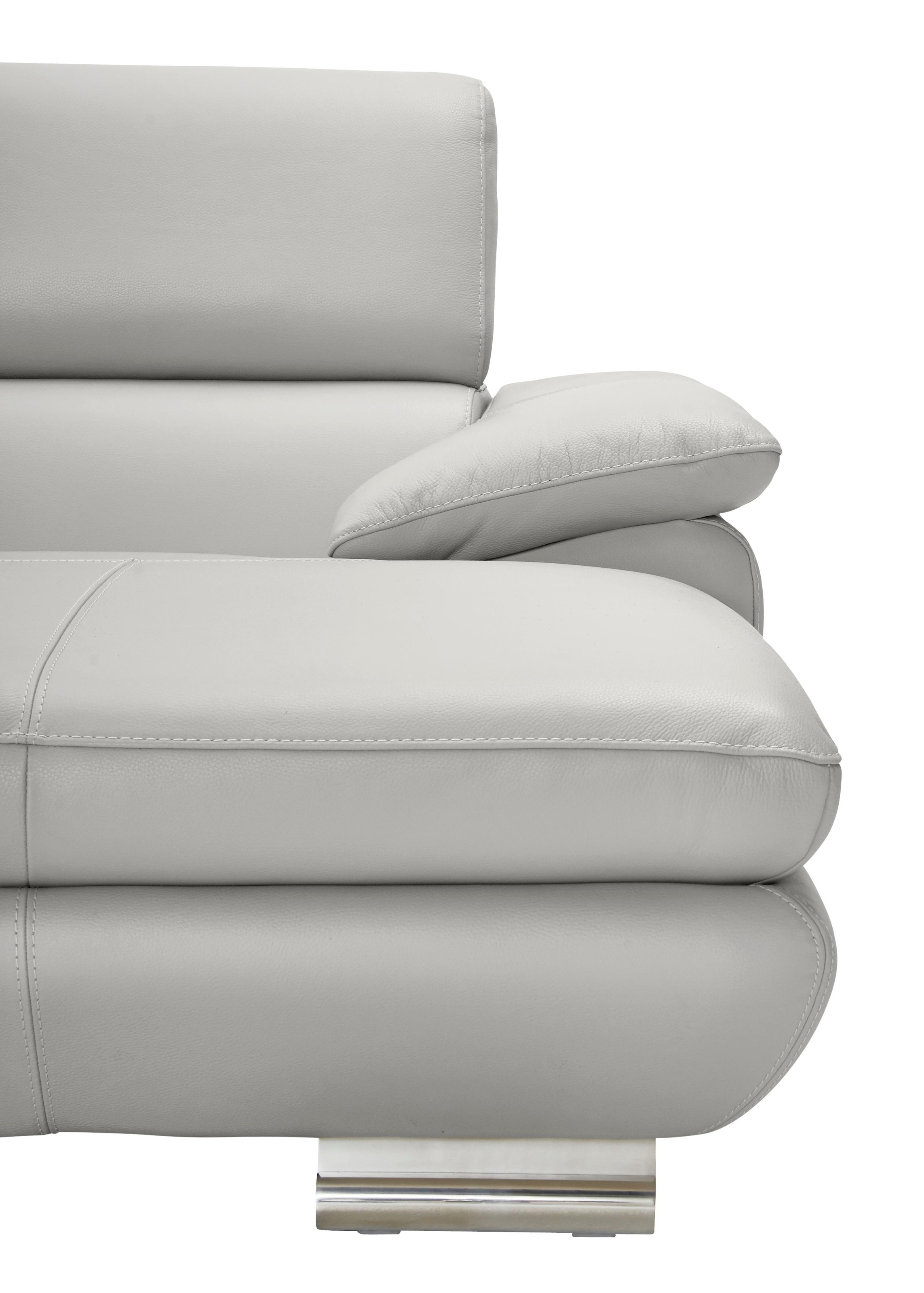 CALIA ITALIA Wohnlandschaft »Magic, italienisches Sofa zum Träumen, erstklassiger Sitzkomfort«, verstellbaren Kopfstützen zum Relaxen, in 2 Lederqualitäten, U-Form