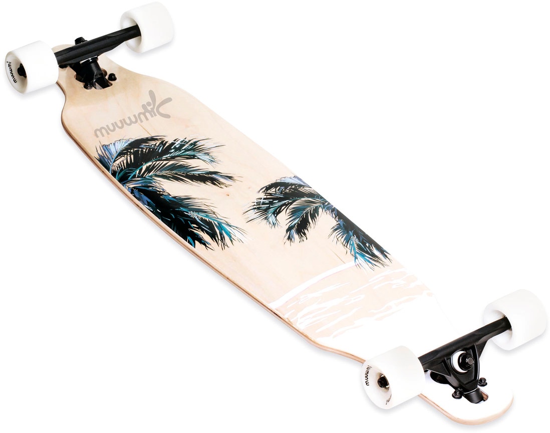 Muuwmi Longboard »Beach/Wood, ABEC 7«