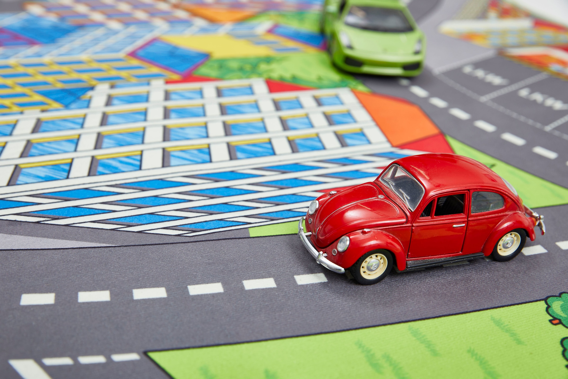 Andiamo Kinderteppich »Street«, rechteckig, 5 mm Höhe, Strassen-Spiel-Teppich, weiche Spielunterlage, rutschhemmend