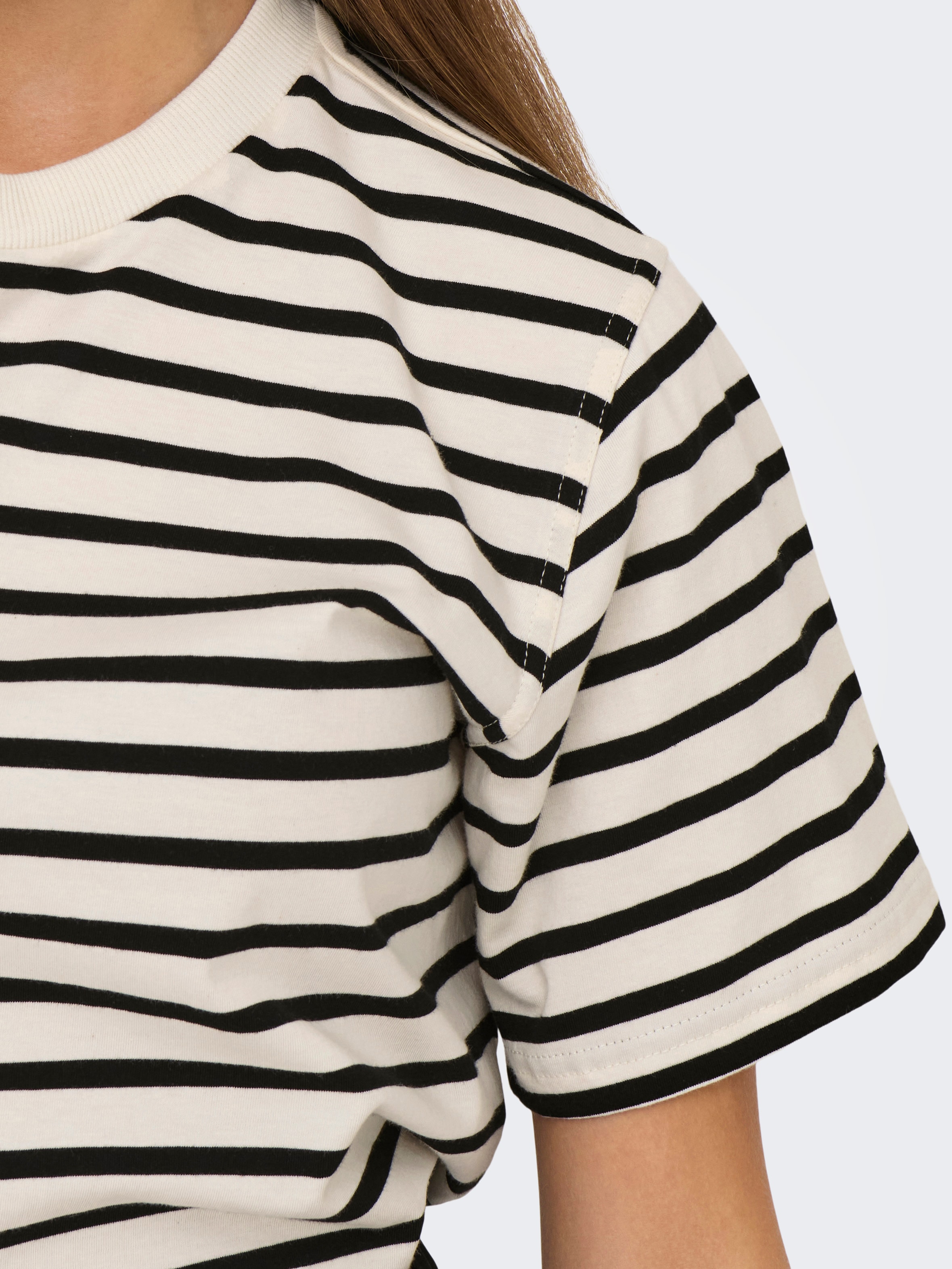 ONLY Kurzarmshirt »ONLLIVINA S/S STRIPE TEE JRS NOOS«