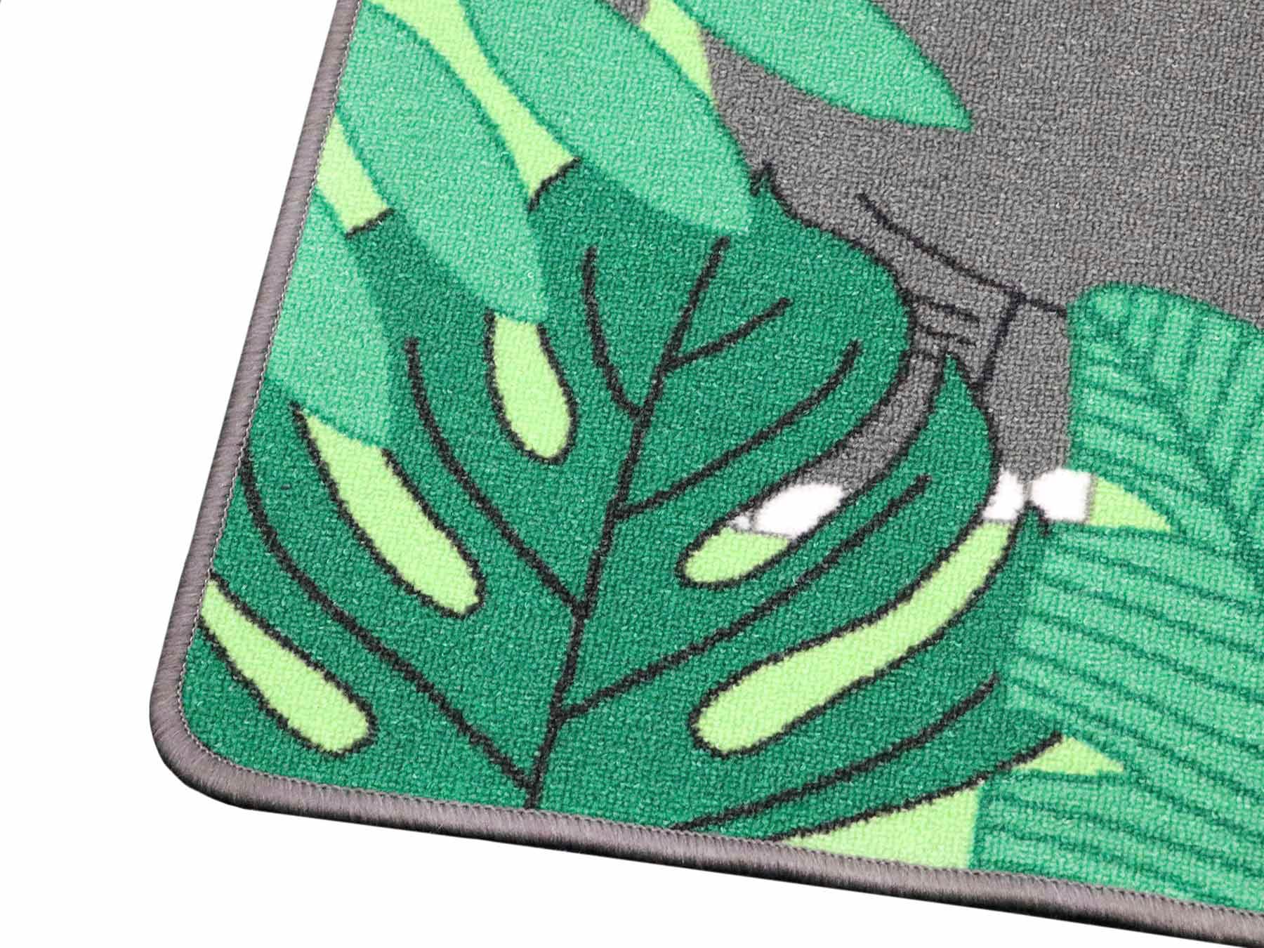 Primaflor-Ideen in Textil Kinderteppich »JUNGLE«, rechteckig, 5 mm Höhe, Motiv Dschungel Tiere, Kinderzimmer