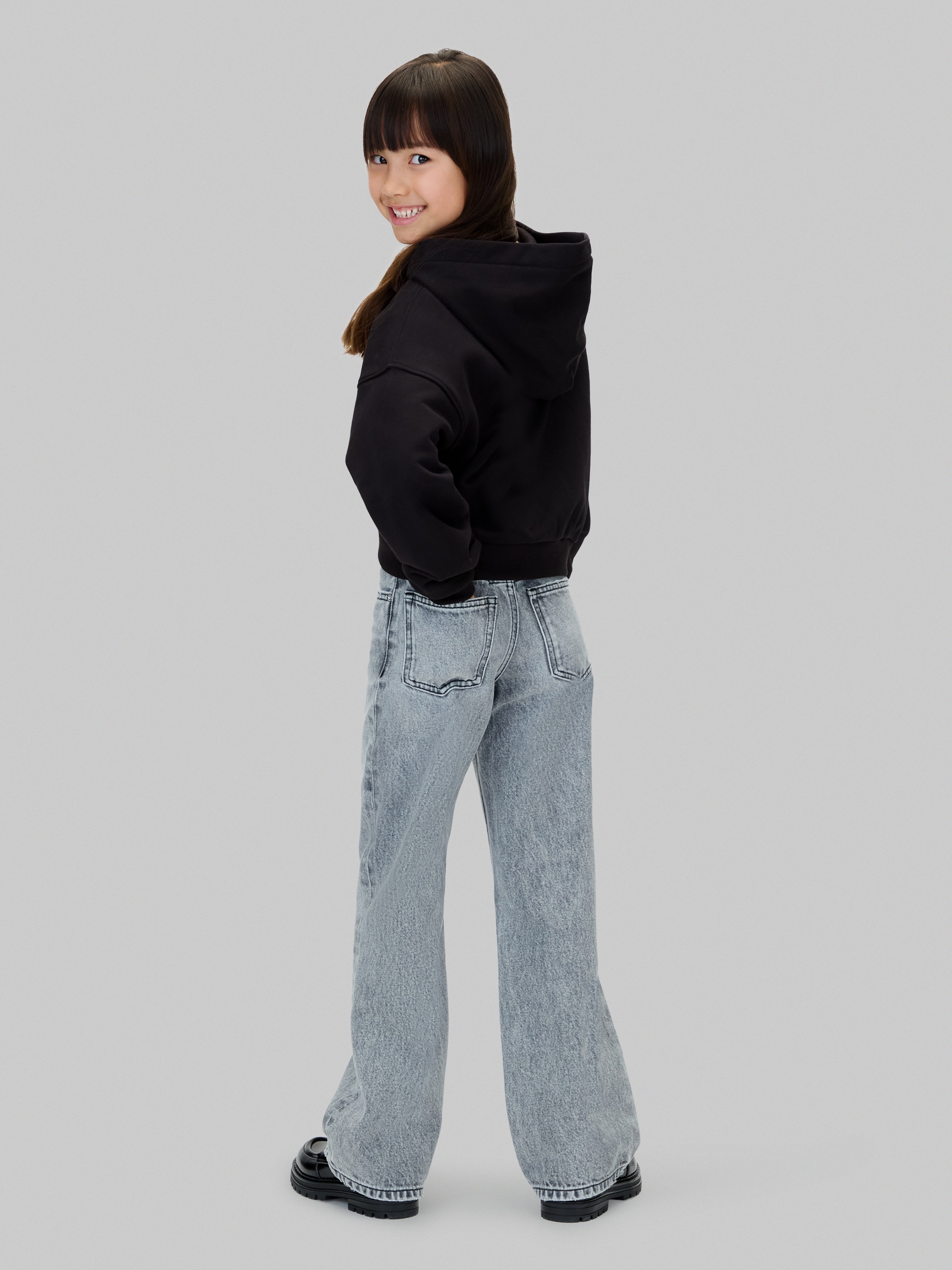 Calvin Klein Jeans Sweatjacke »CK LOGO TERRY ZIP THROUGH«, für Kinder bis 16 Jahre, mit Glitzer-Applikation