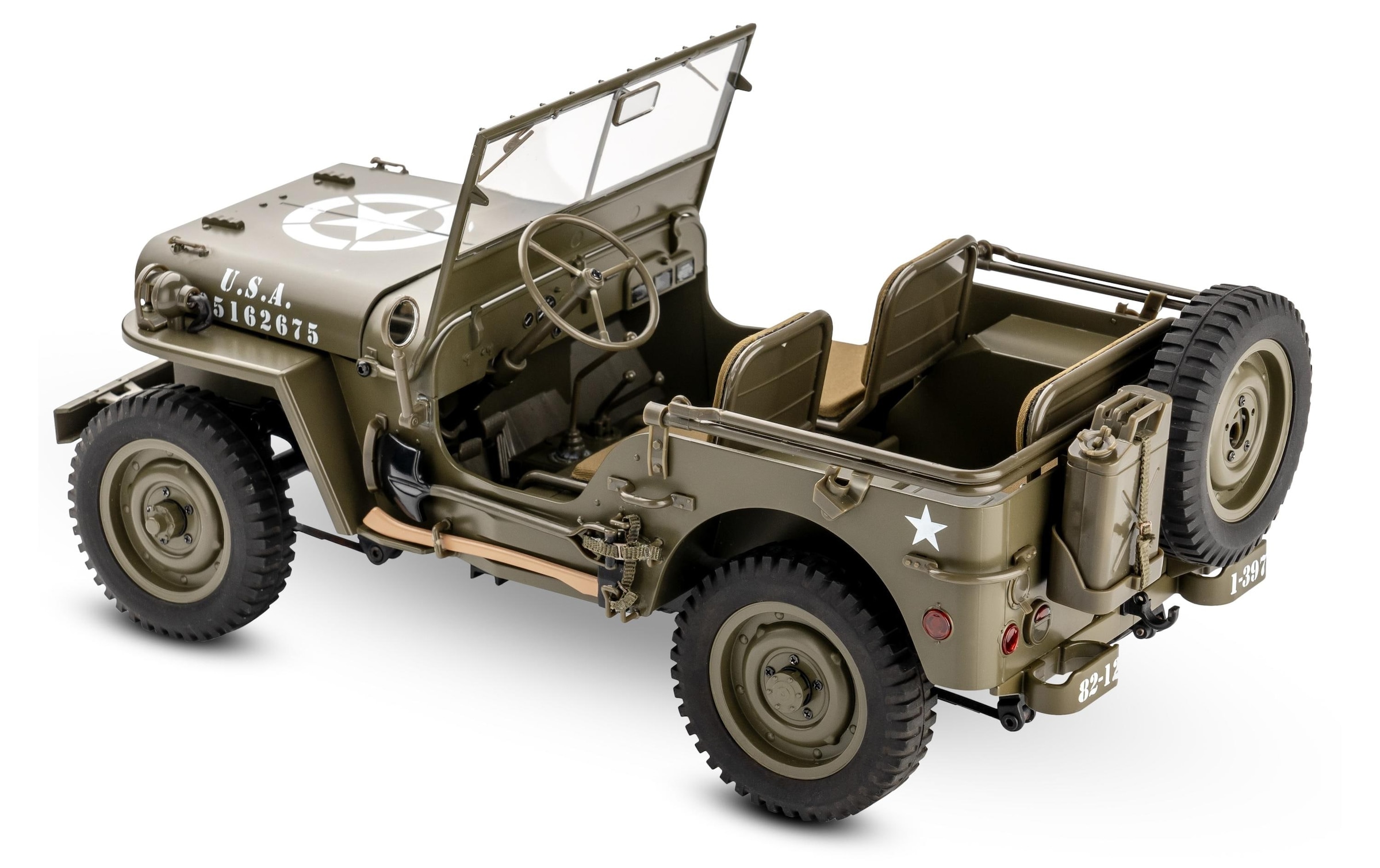 RC-Auto »RocHobby 1941 MB Willys Jeep, 1:12«