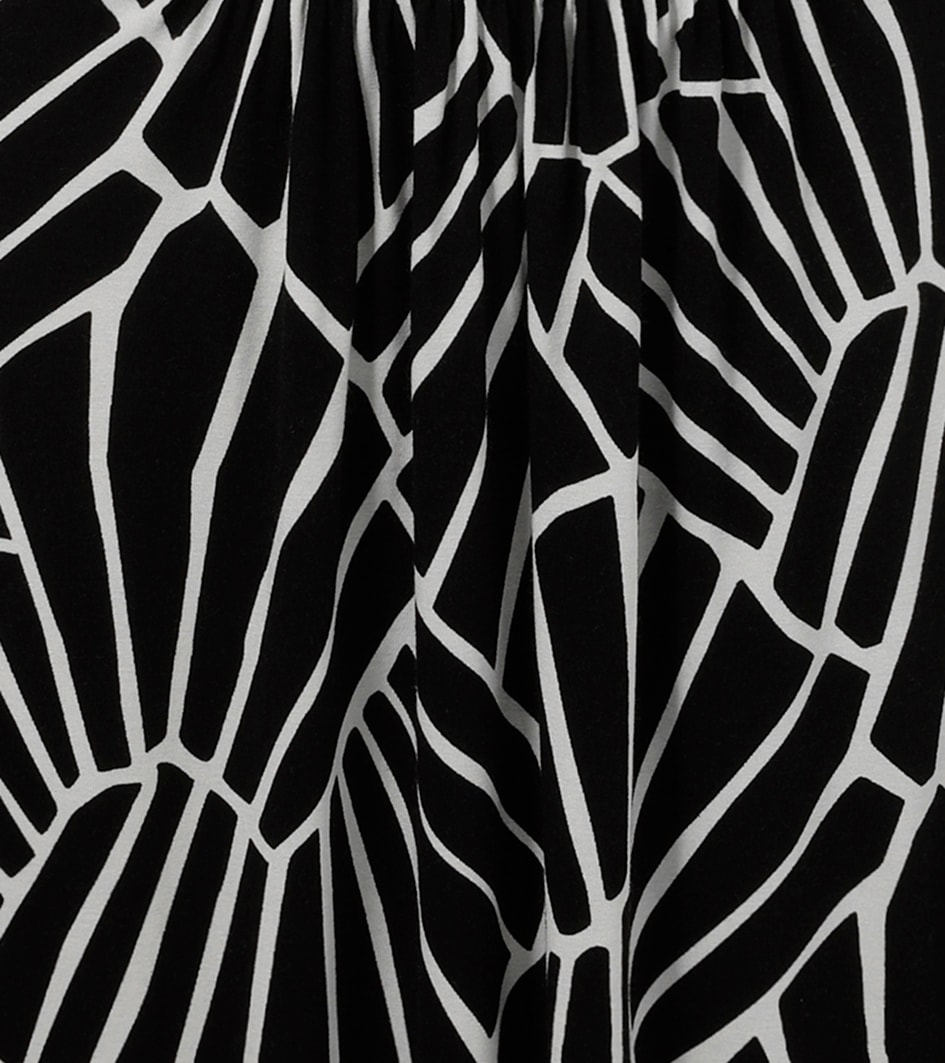 Aniston SELECTED Jerseykleid, im grafischen Musterdessin und gerafftem Taillenbund - NEUE KOLLEKTION