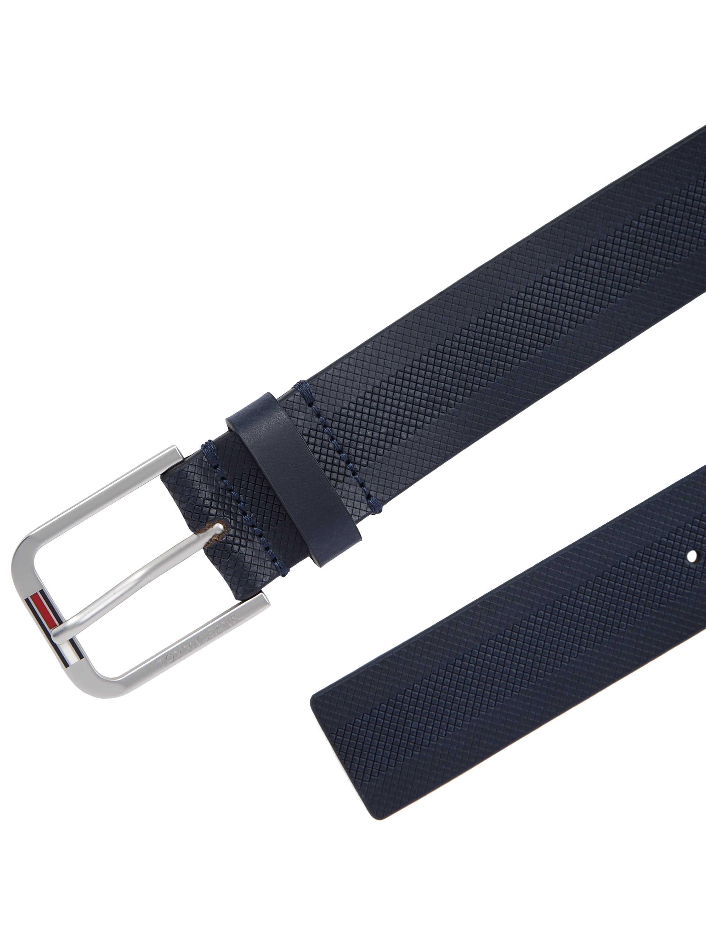 Tommy Jeans Ledergürtel »TJM AUSTIN 3.5«, Einfachdornschliesse mit Logo, weiche Haptik