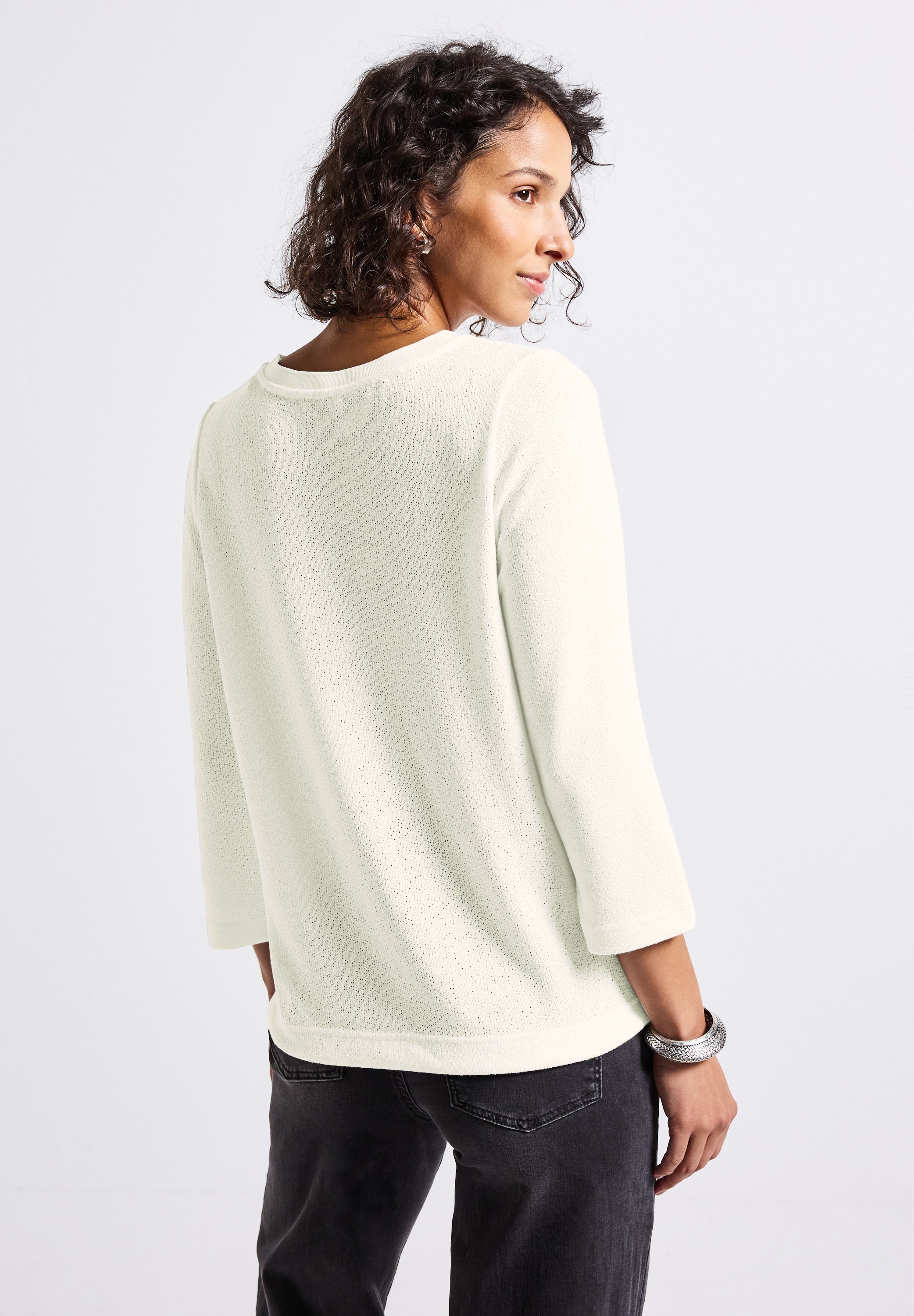 STREET ONE 3/4-Arm-Shirt, in Strick-Look Qualität