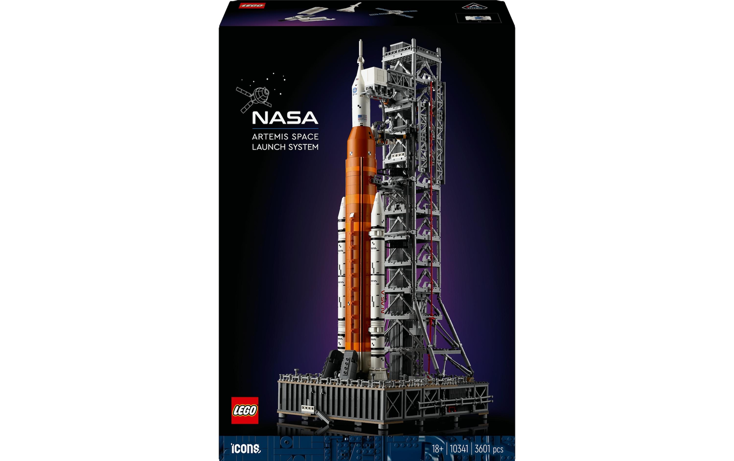 LEGO® Konstruktionsspielsteine »Icons NASA Artemis Startrampe 10341«, (3601 St.)