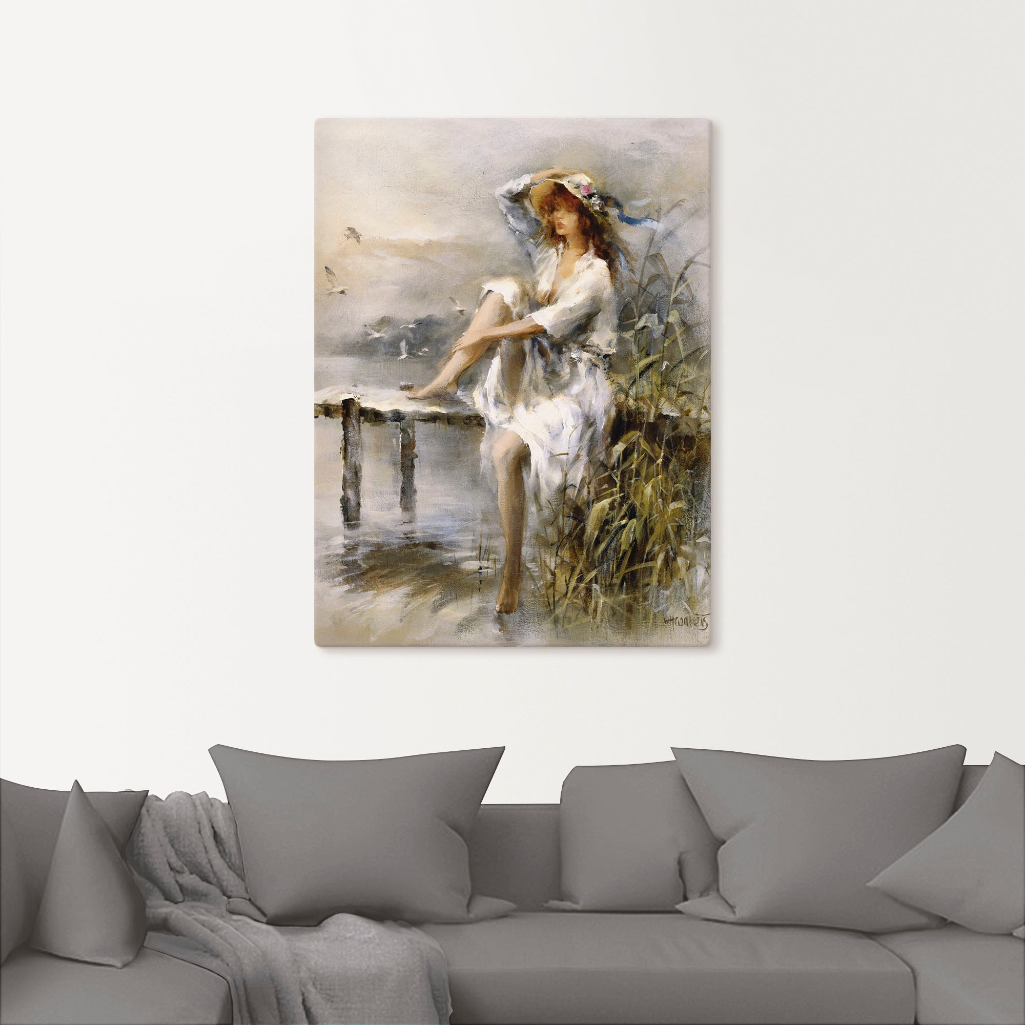 Artland Wandbild »Wasserseite«, Frau, (1 St.), als Leinwandbild, Poster, Wandaufkleber in verschied. Grössen