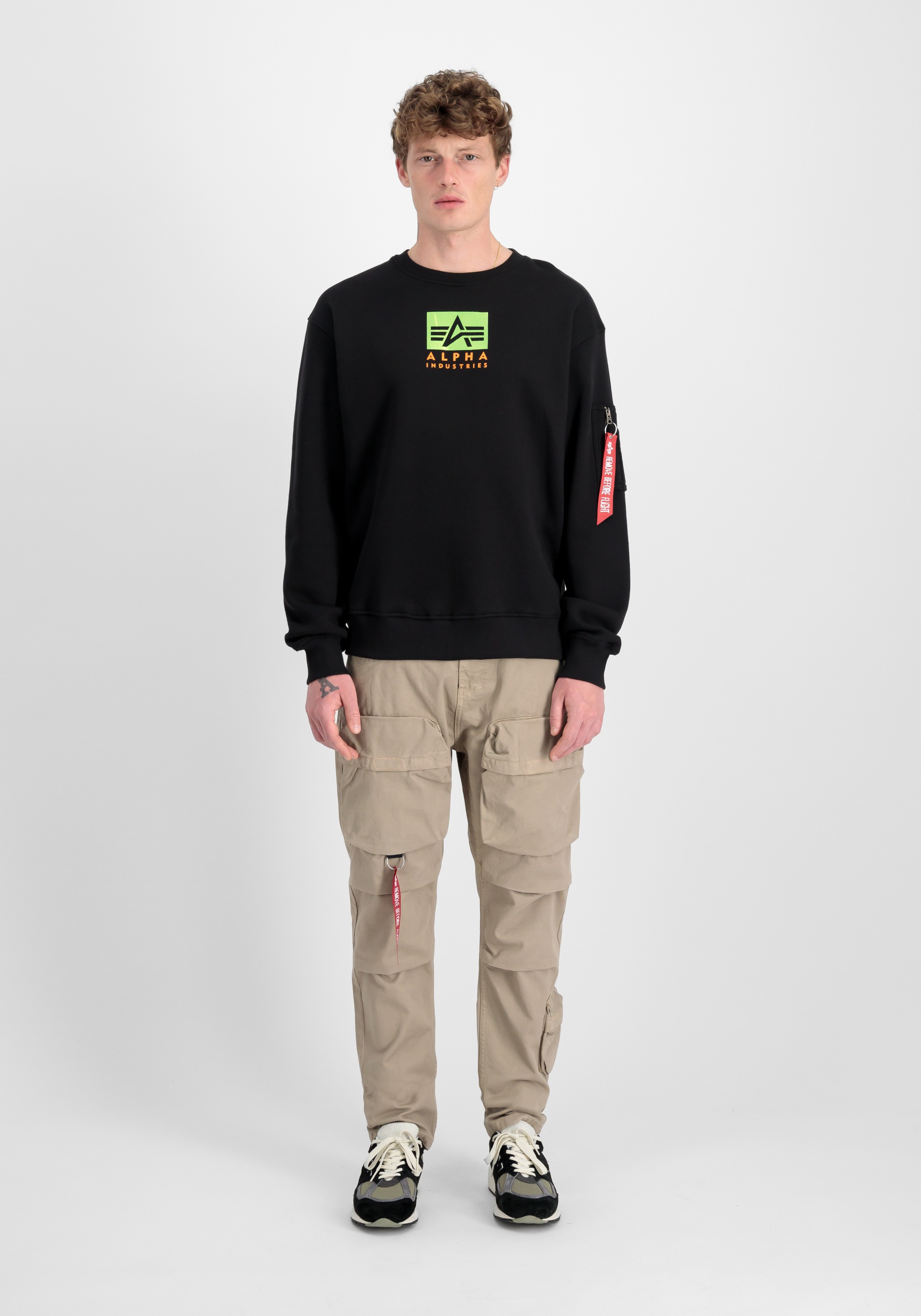 Alpha Industries Sweater »Satin Logo Sweatshirt«