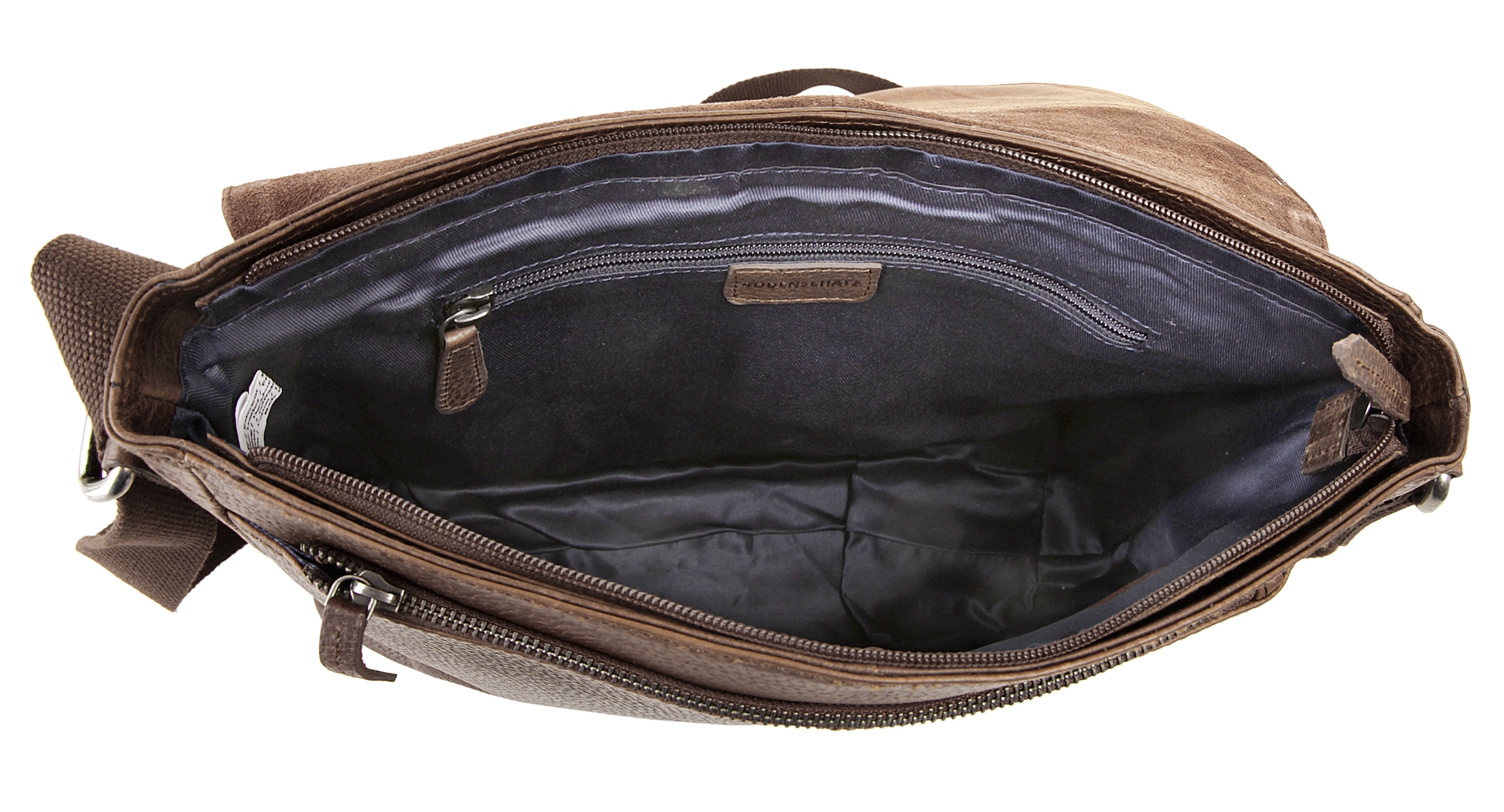 BODENSCHATZ Messenger Bag, echt Leder