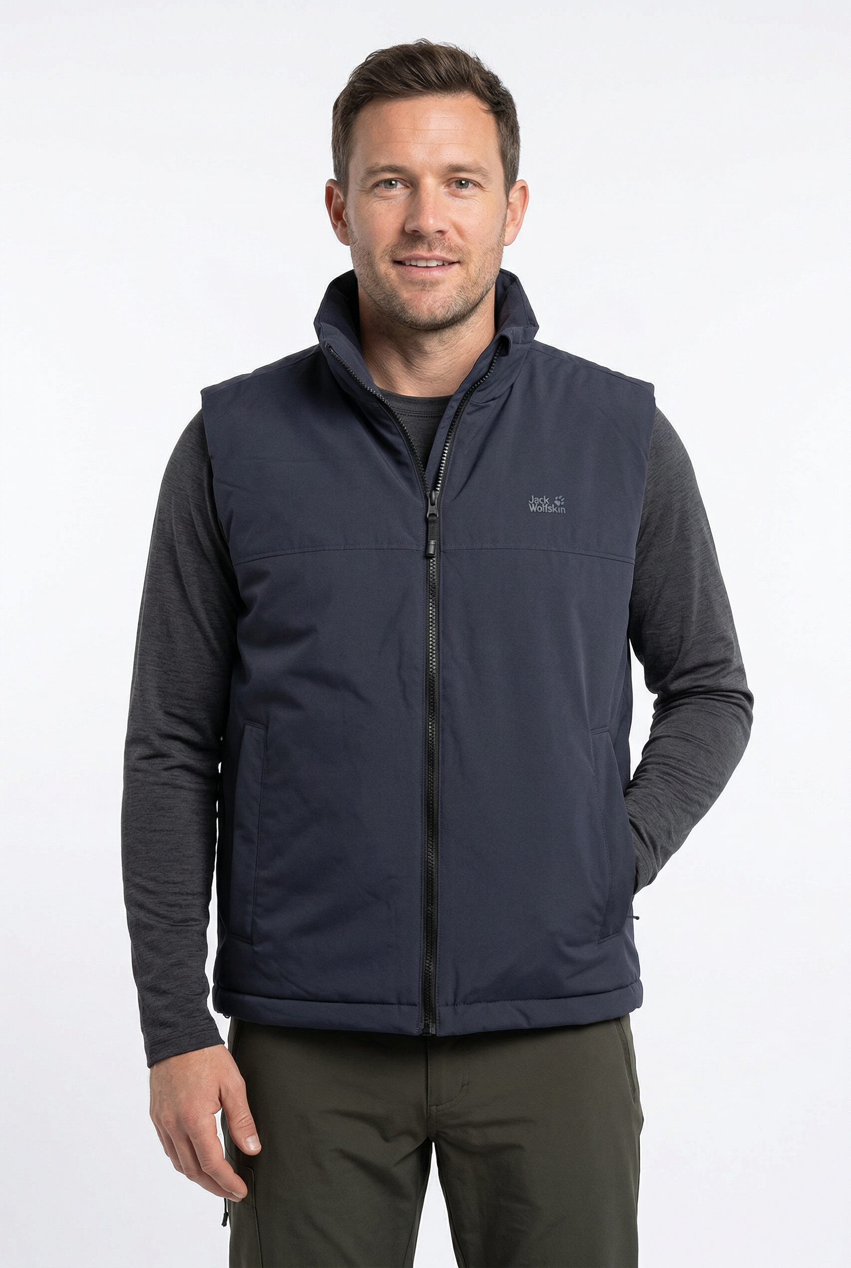 Jack Wolfskin Glacier Shield Vest M Men's Vest Dark Navy Size L 4