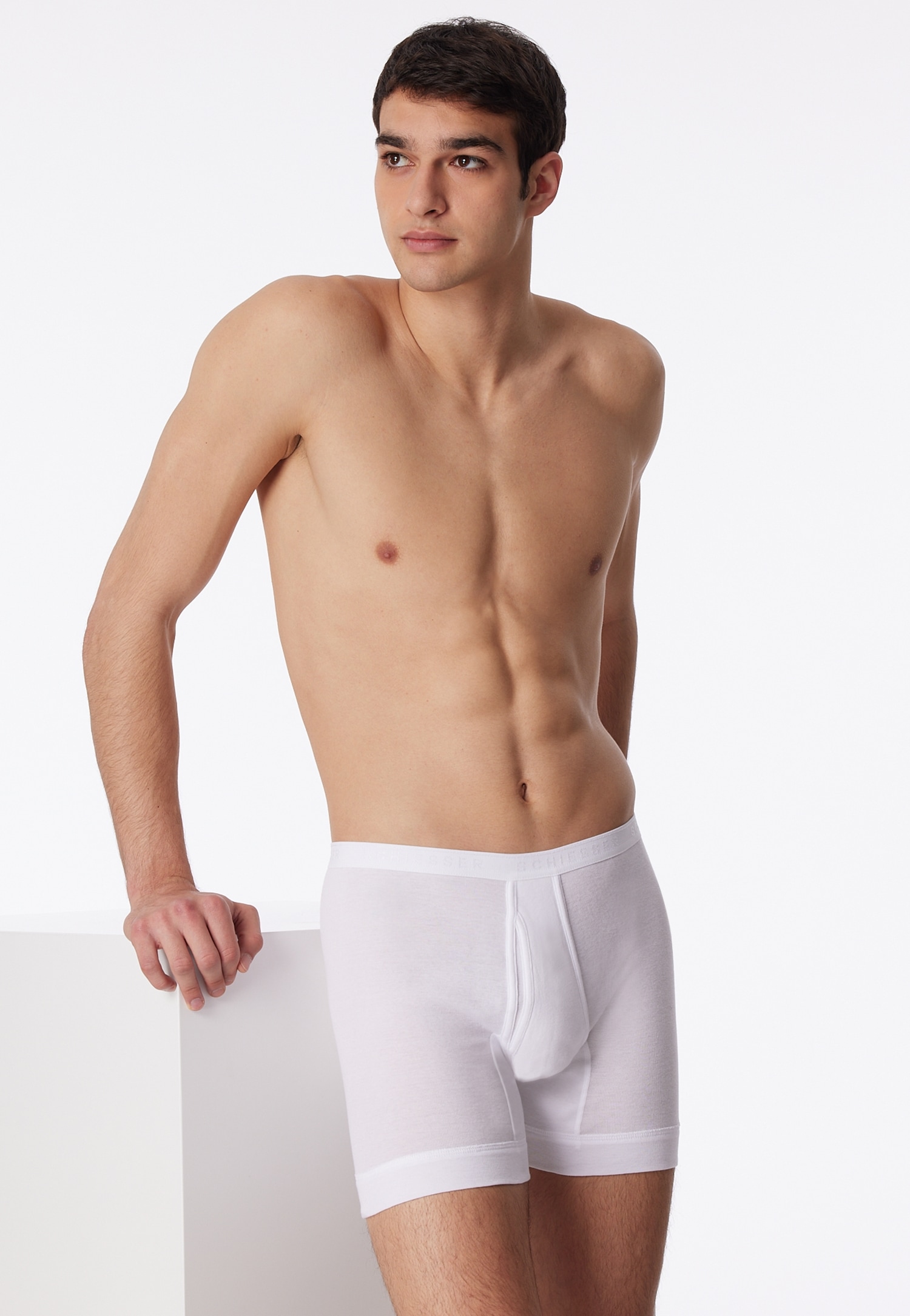 Schiesser Slip "Original Classics" mit Eingriff, Feinripp, ohne störende Seitennähte