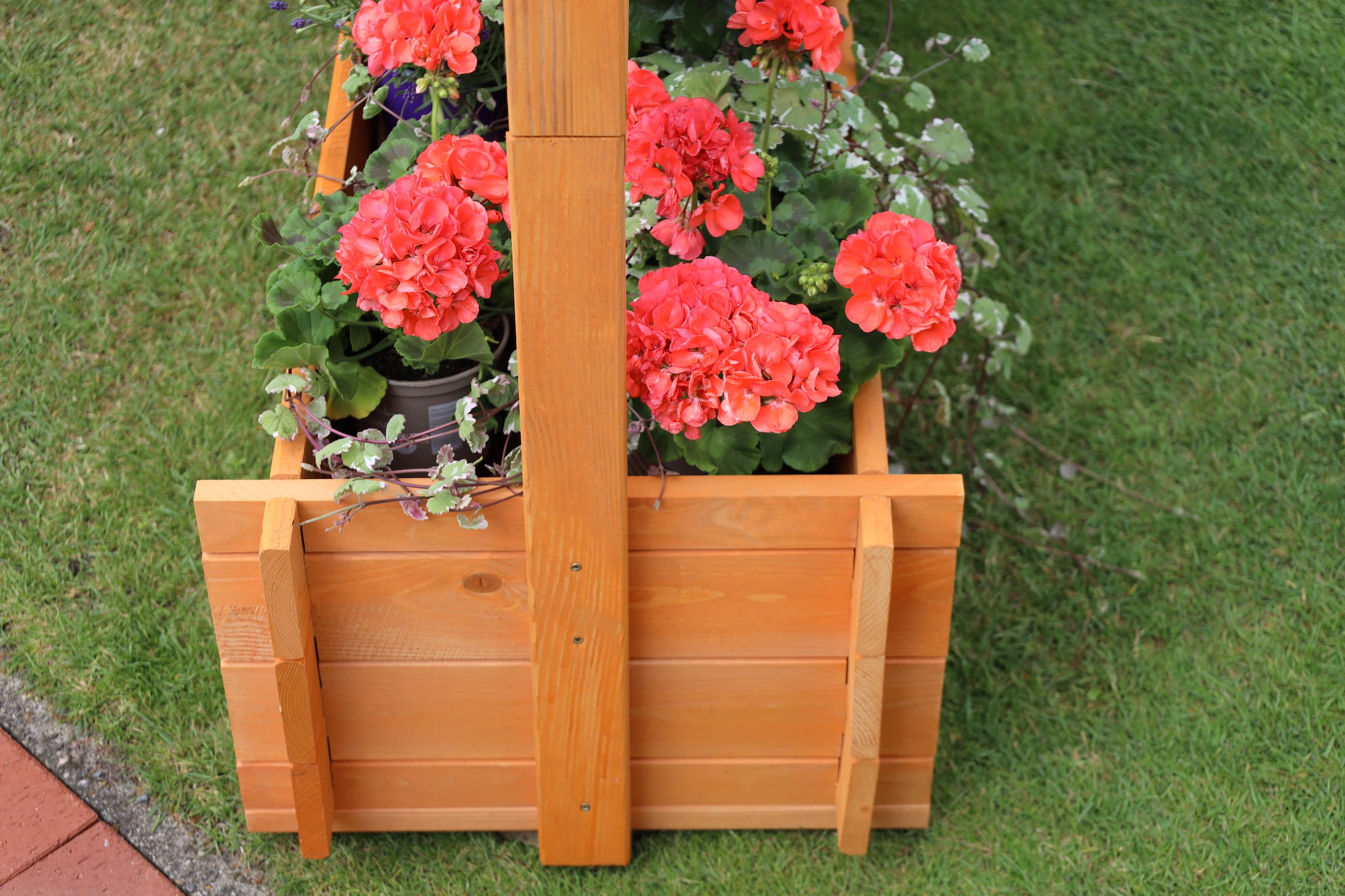 promadino Spalier, Pergola mit Pflanzkasten, BxTxH: 140x65x140 cm