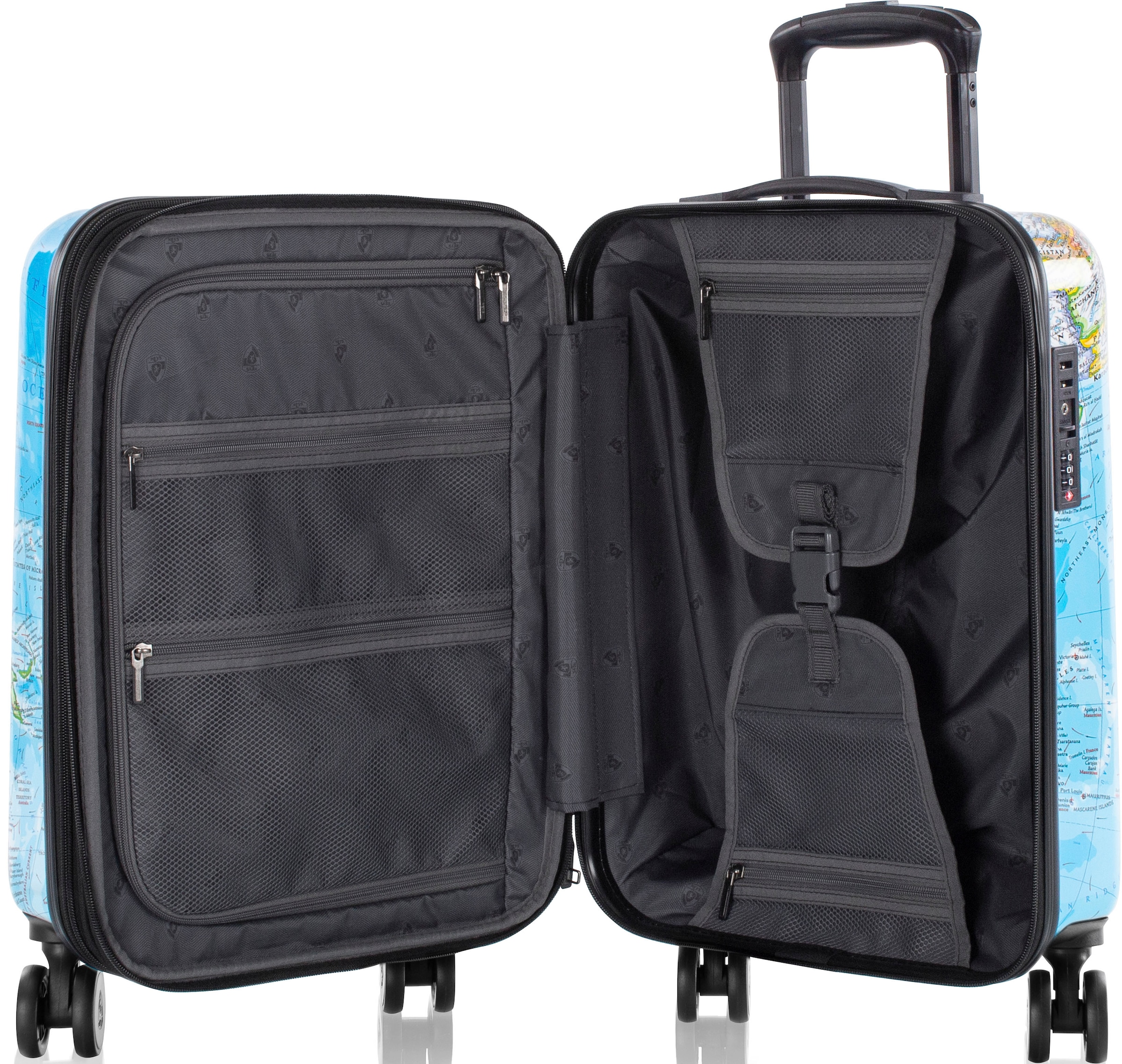 Heys Hartschalen-Trolley »Journey 3G bunt, 53 cm«, 4 Rollen, Heys x Joachim Llambi Hartschalen-Koffer Volumenerweiterung