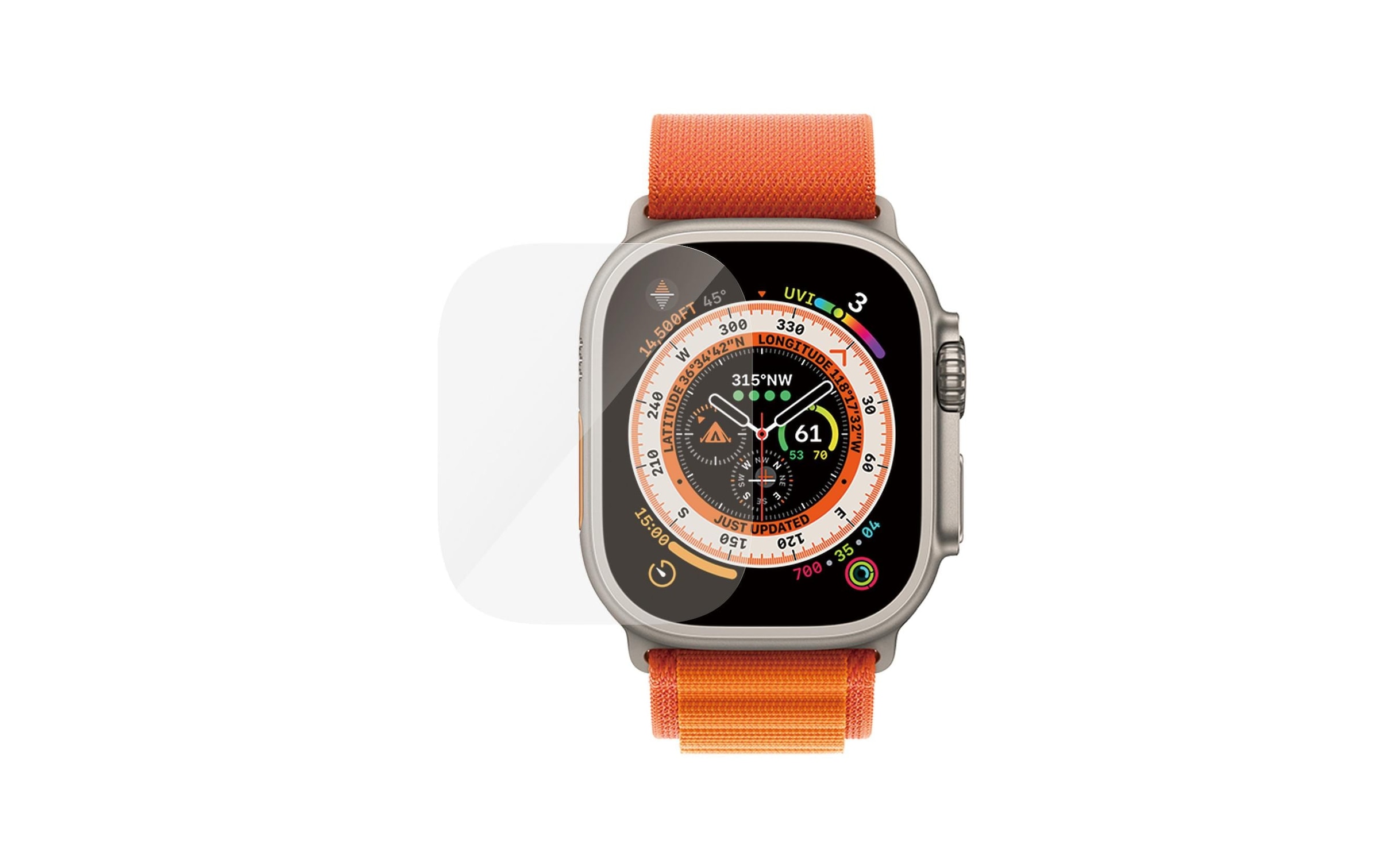 PanzerGlass Schutzfolie »Displayschutz AB Apple Watch Ultra 49 mm«, (1 St.)